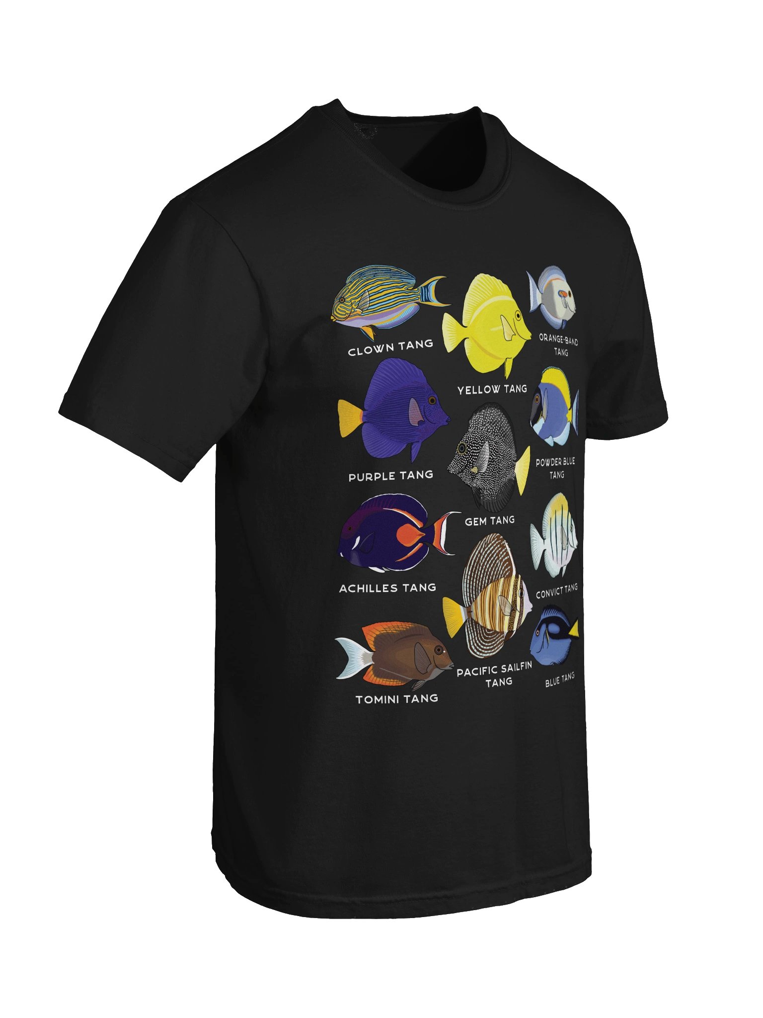 Tang Police(Front and Back Prints) T-Shirt for Reef Aquarium Lovers product image (10)
