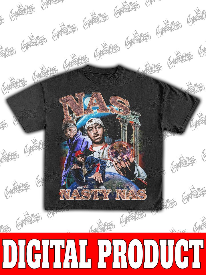 Nas Illmatic 30th Anniversary Light-Years Era Queensbridge Hip-Hop Vintage Bootleg Graphic product image (1)