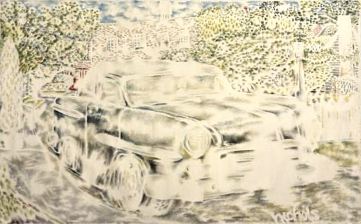 Edging Closer to Earth (1989) (61" x 90") Rolled Canvas Original product image (1)