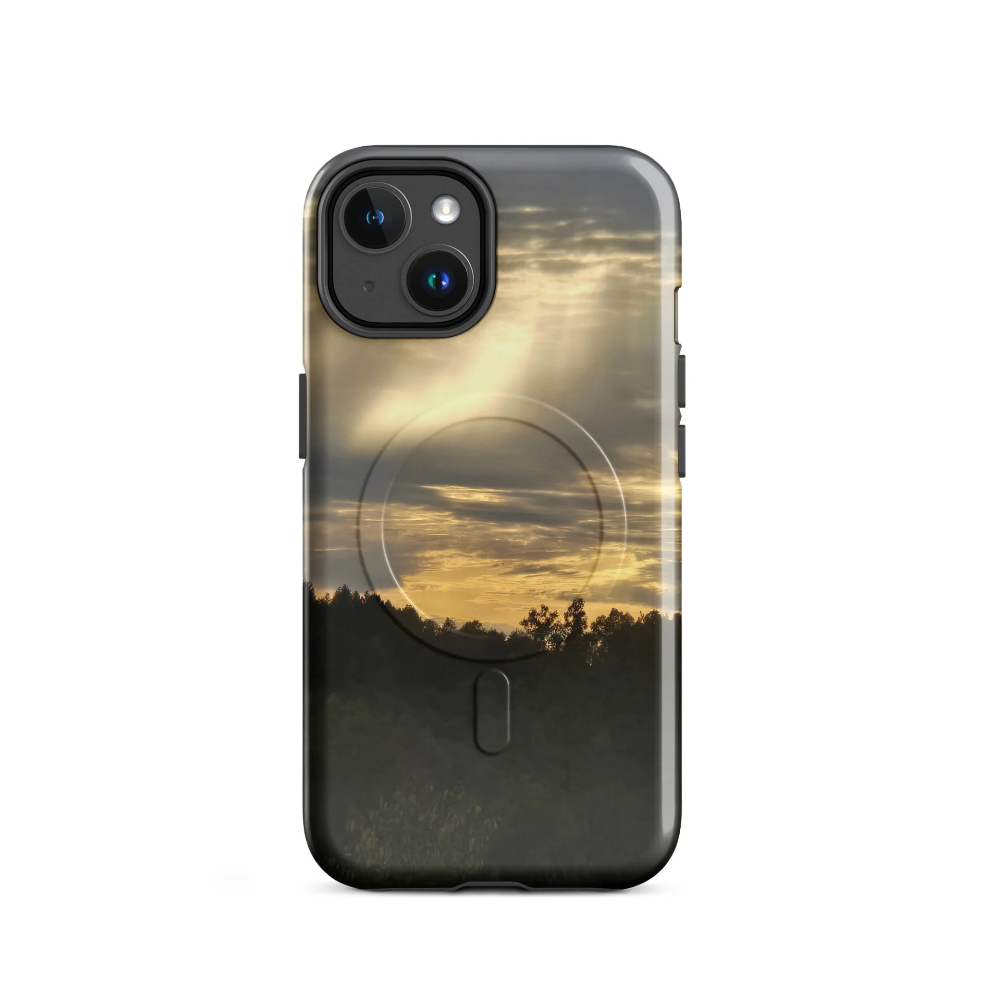 Golden Glow iPhone® MagSafe® Clear Case product image (2)