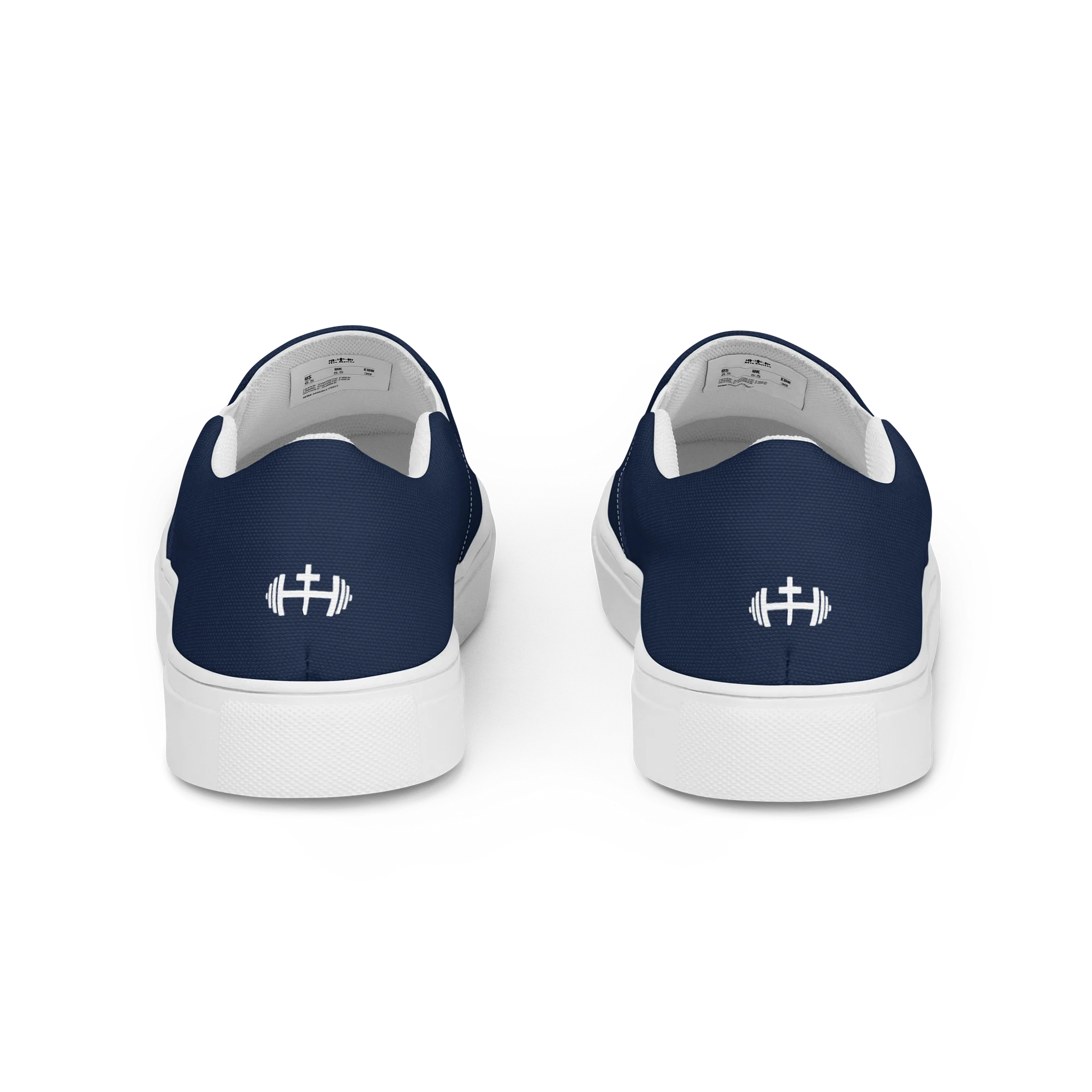 Womens His House Canvas Slip Ons - Navy product image (2)