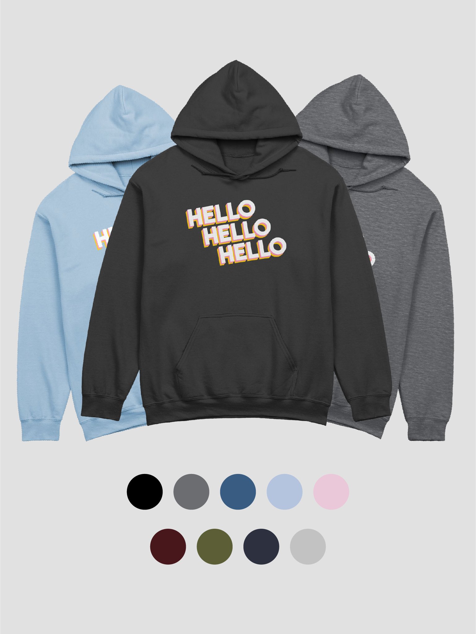 Hello Hello Hello | Unisex Hoodie product image (1)