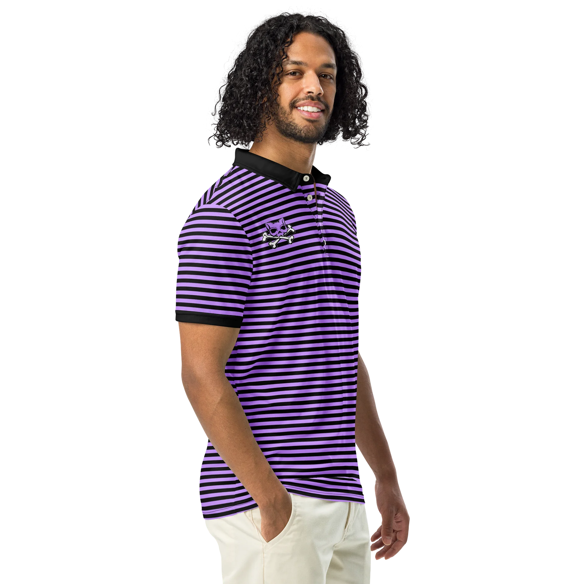 Purple and Blaque Red Kat Skull Polo product image (2)