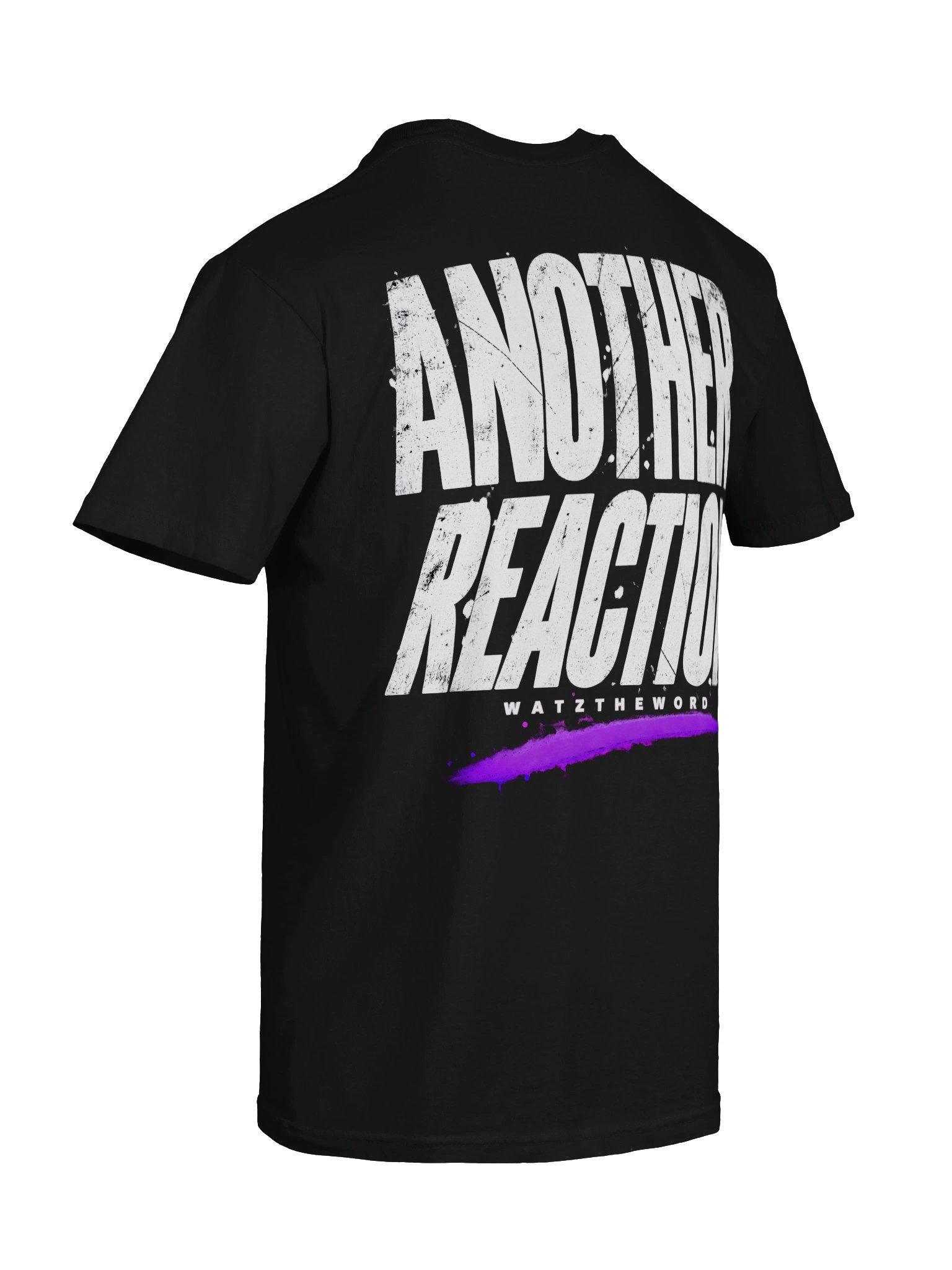 'Another Reaction' WatztheWord Tee BLK product image (8)