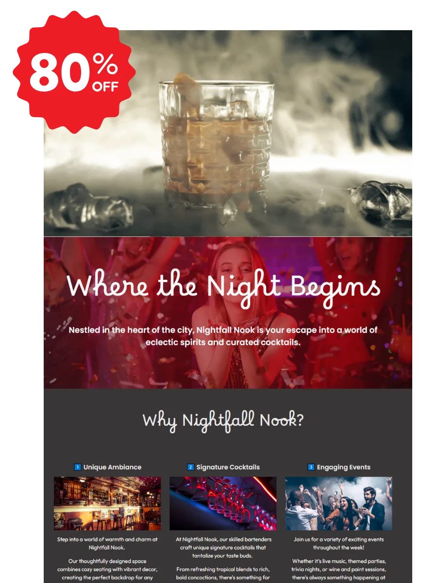 Nightfall Nook Google Site Template product image (1)