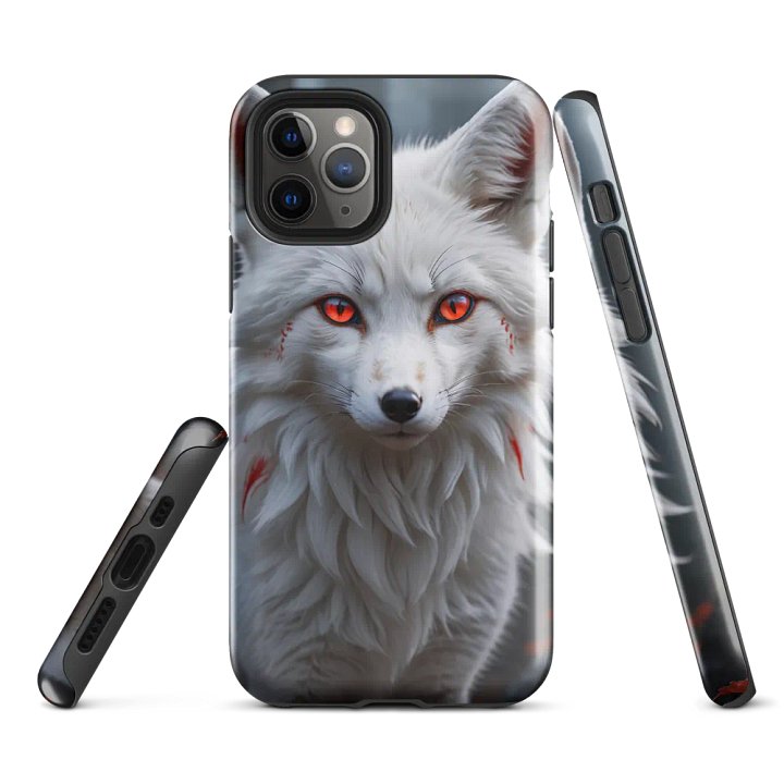 Mystic White Fox iPhone Tough Case - Fierce Spirit Design product image (2)