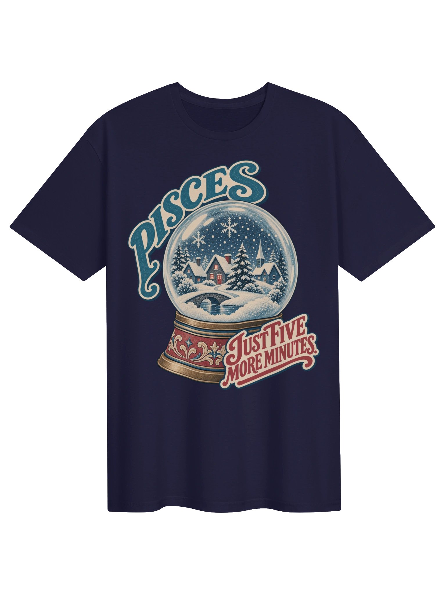 Pisces Just Five More Minutes Christmas T-Shirt product image (1)