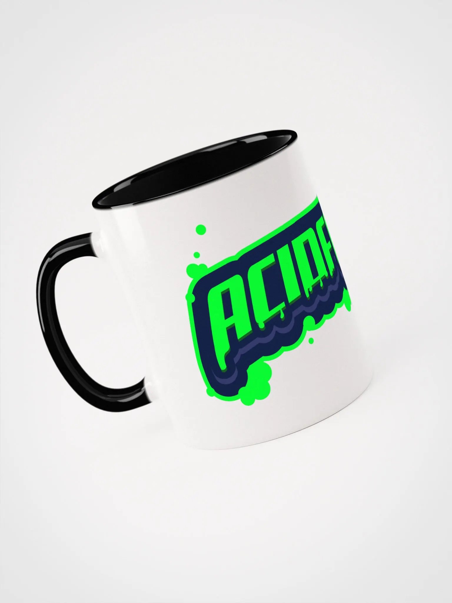 Acidfac3 Text Logo with colored handle Mug product image (11)