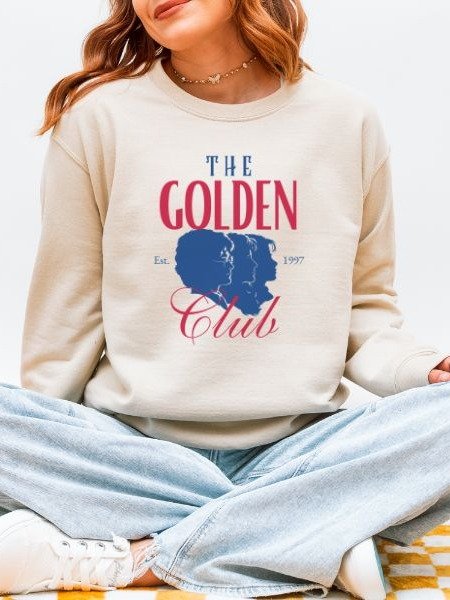 The Golden Club Retro Cozy Minimalist Fall Sweatshirt product image (8)