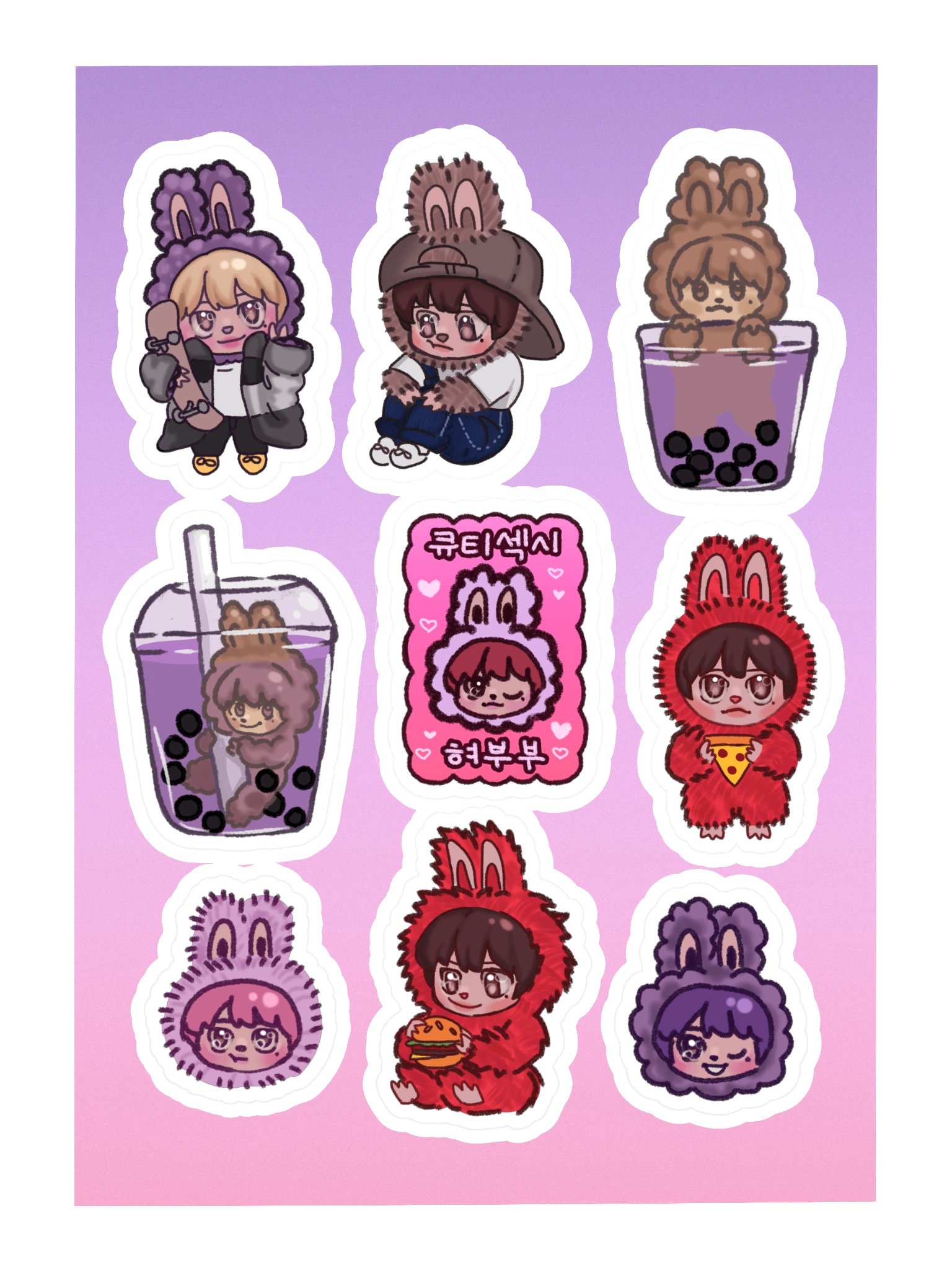 hyeobubu sticker sheet product image (3)