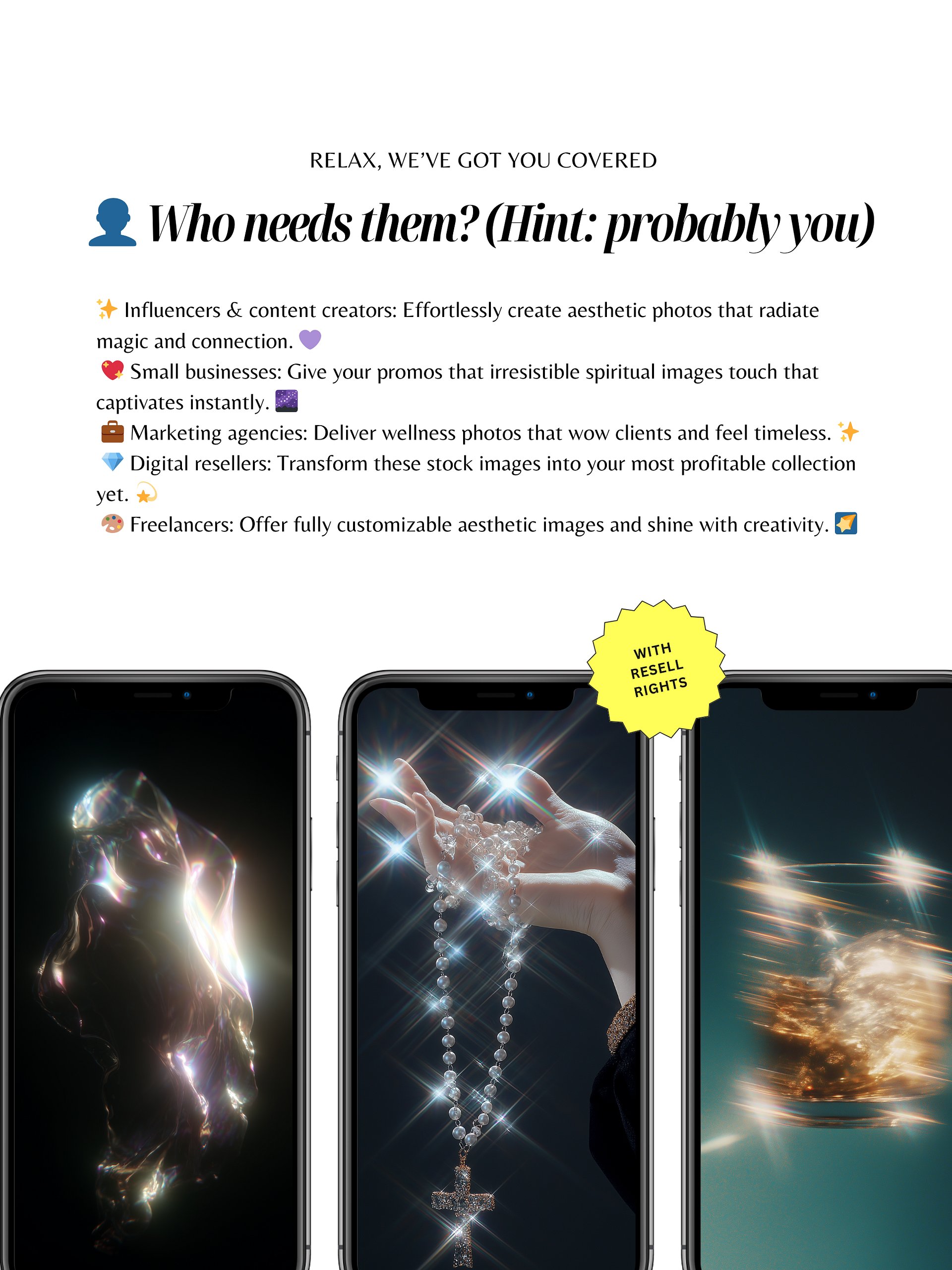 Spiritual Glow | 50 Aesthetic Stock Images (MRR Included) product image (9)