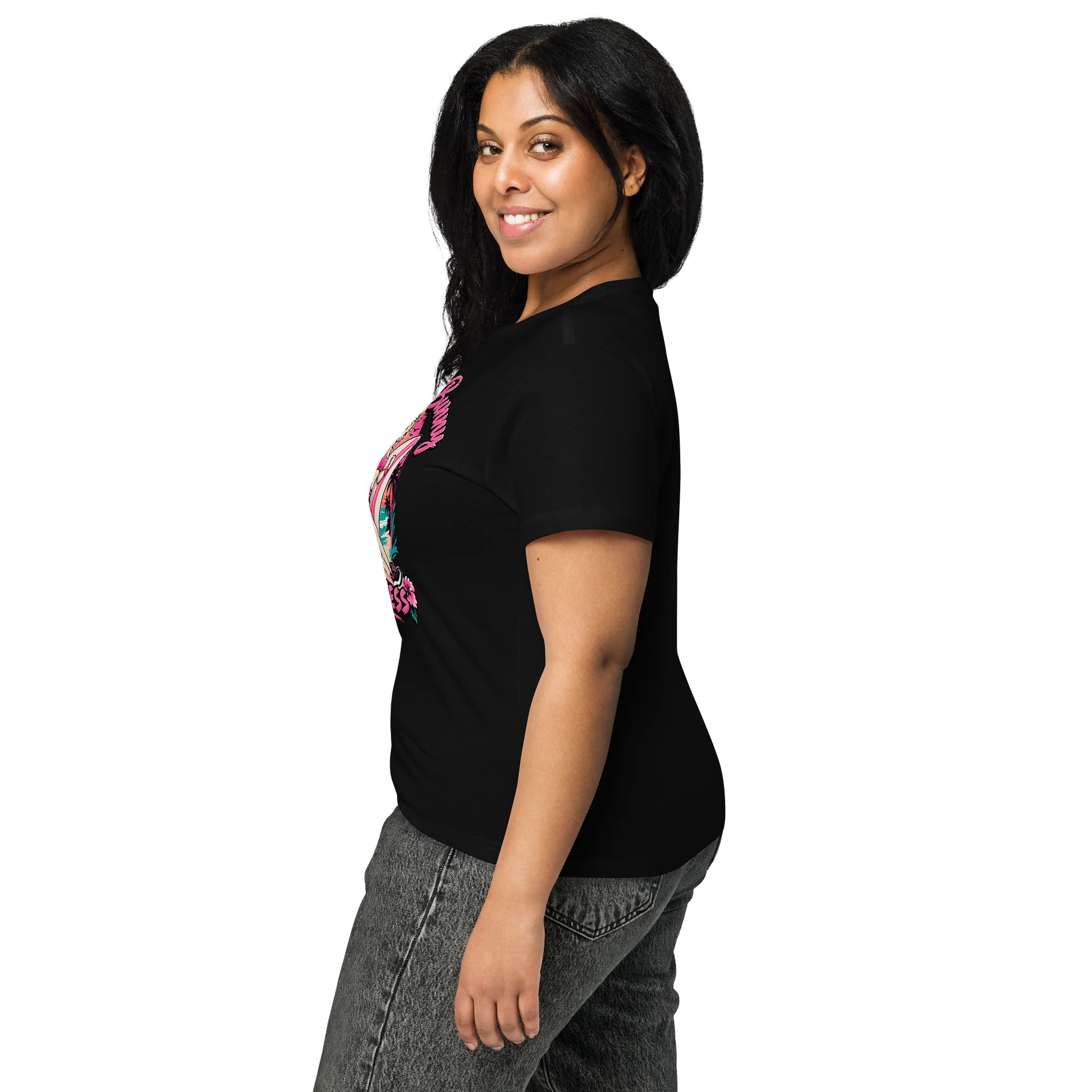 Beach vibes meet gym life. The Beach Bunny Fitness Classic Tee features our signature athletic Beach Bunny design with a bold tropical sunset and vibrant pink style. Made for workouts, beach days, or product image (8)