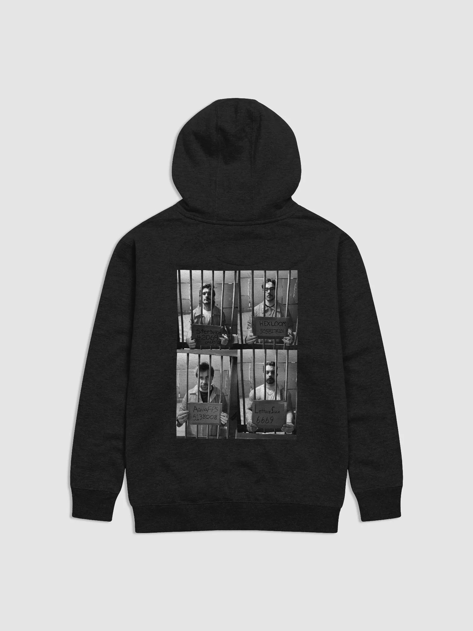 Behind Bars Cardboard Priosn Unisex Hoodie product image (3)