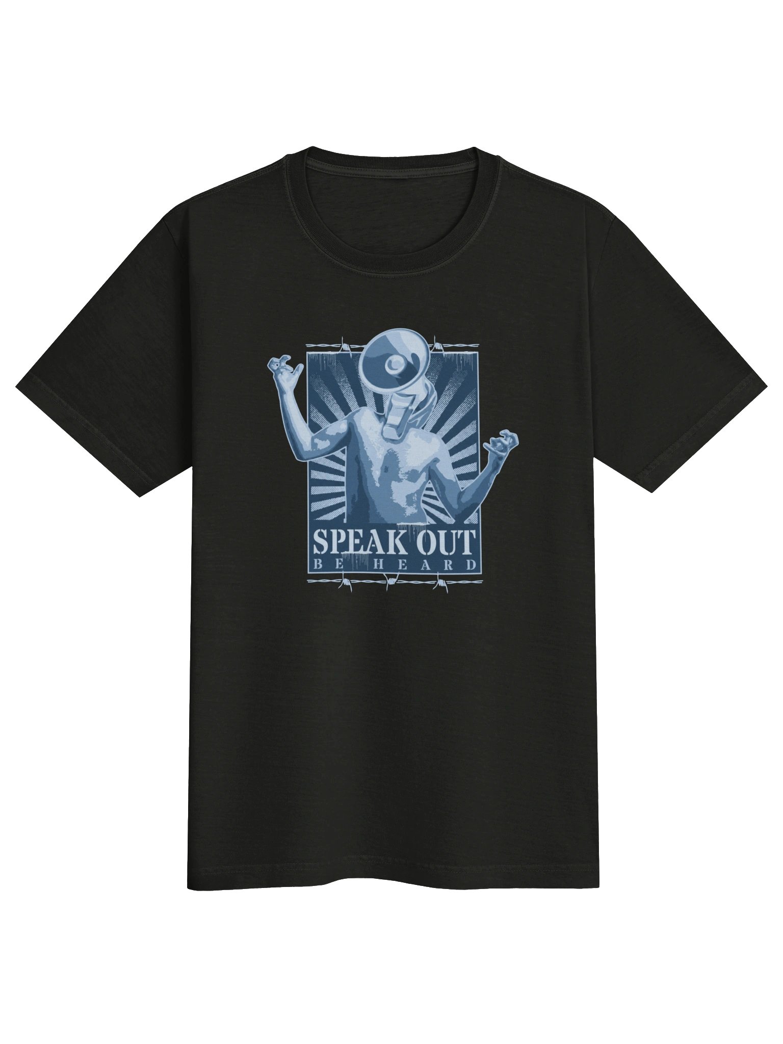 Speak Out Be Heard T-Shirt - Activist Megaphone Head Shirt | Protest Streetwear Tee product image (8)