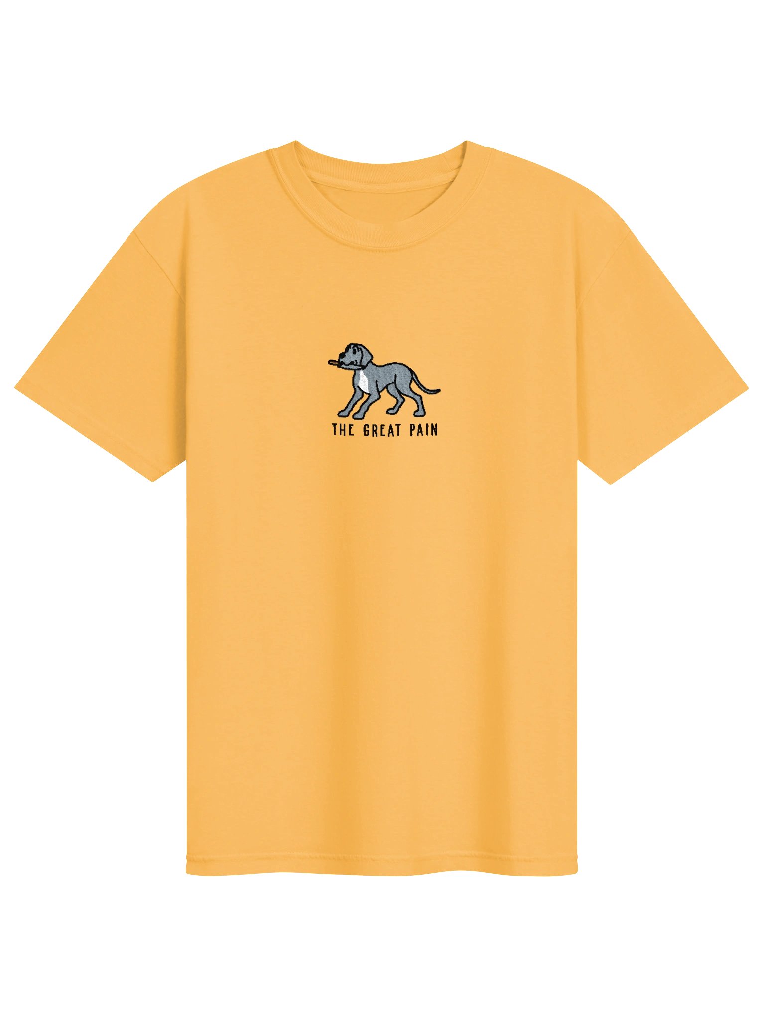 The Great Pain Funny Chibi-Style Embroidered T-Shirt for Great Dane(Blue) Owners product image (73)