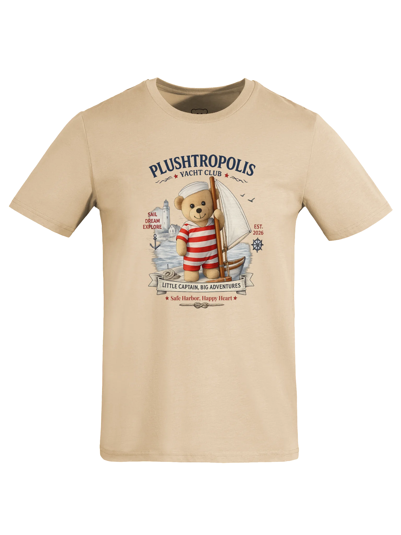 Plushtropolis Yacht Club Organic Cotton T-Shirt product image (9)