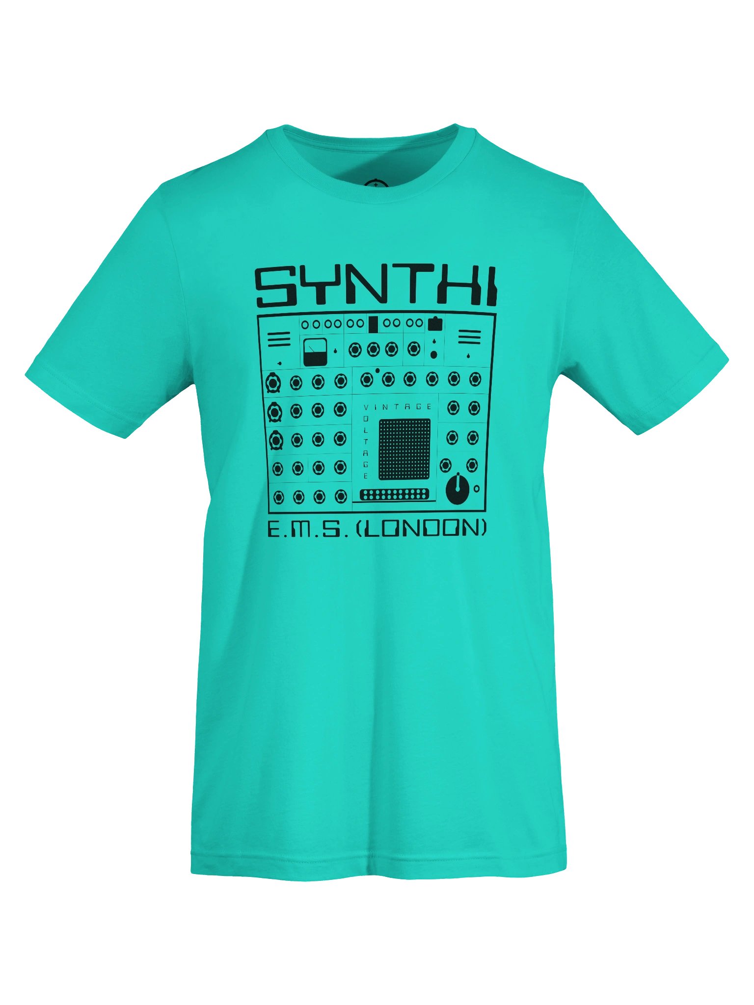 EMS Synthi T-Shirt - AKS VCS3 Electronic Music Studios (Vintage Analog Synth) BLACK PRINT product image (7)