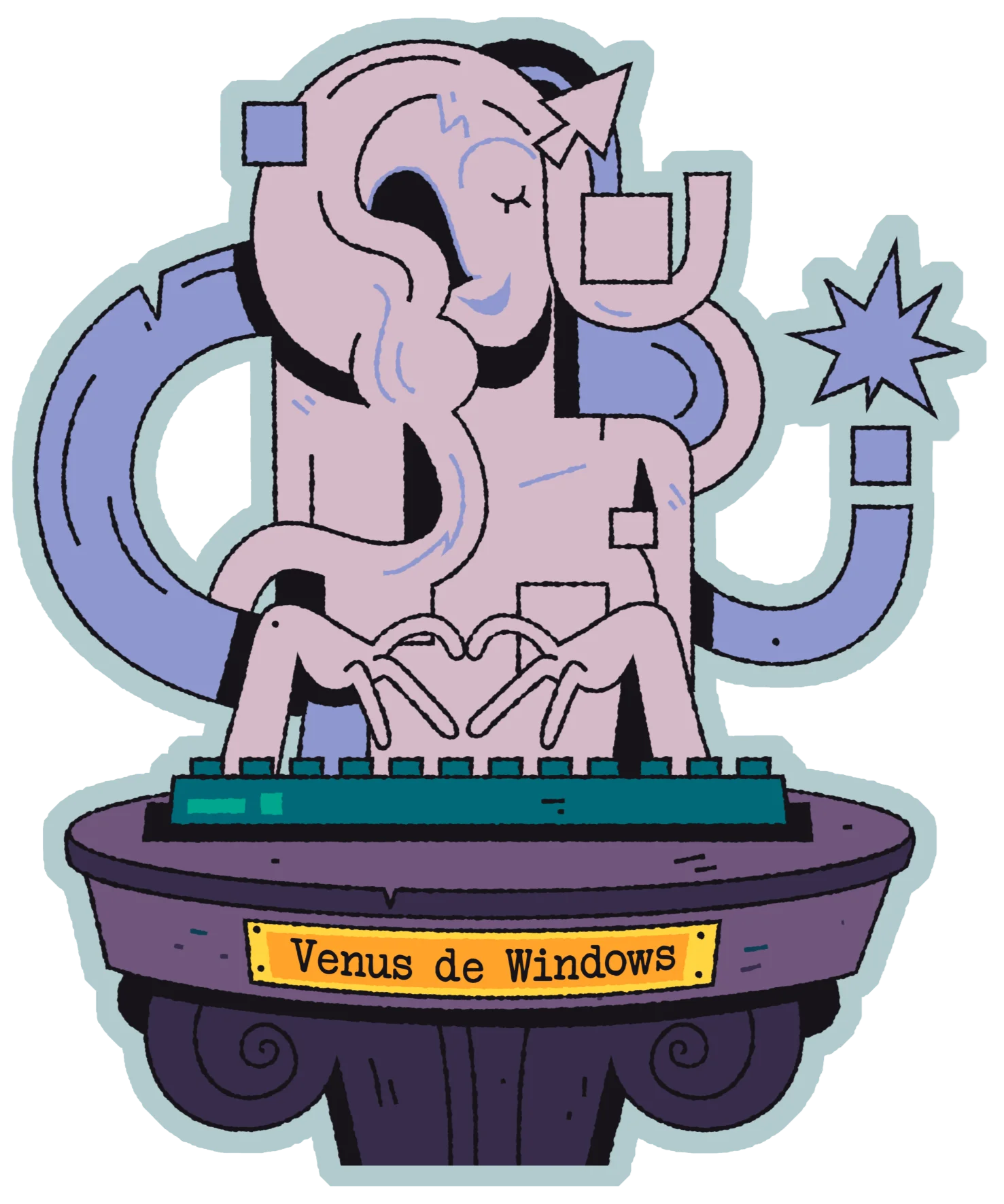 Venus de Windows Magnet product image (1)