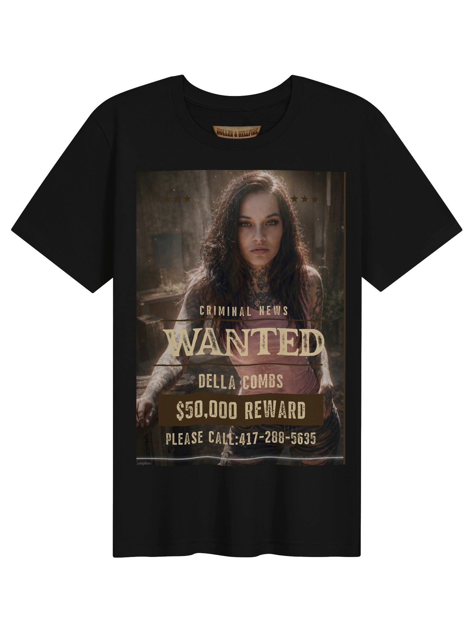 Della Combs Wanted Poster Tee product image (1)