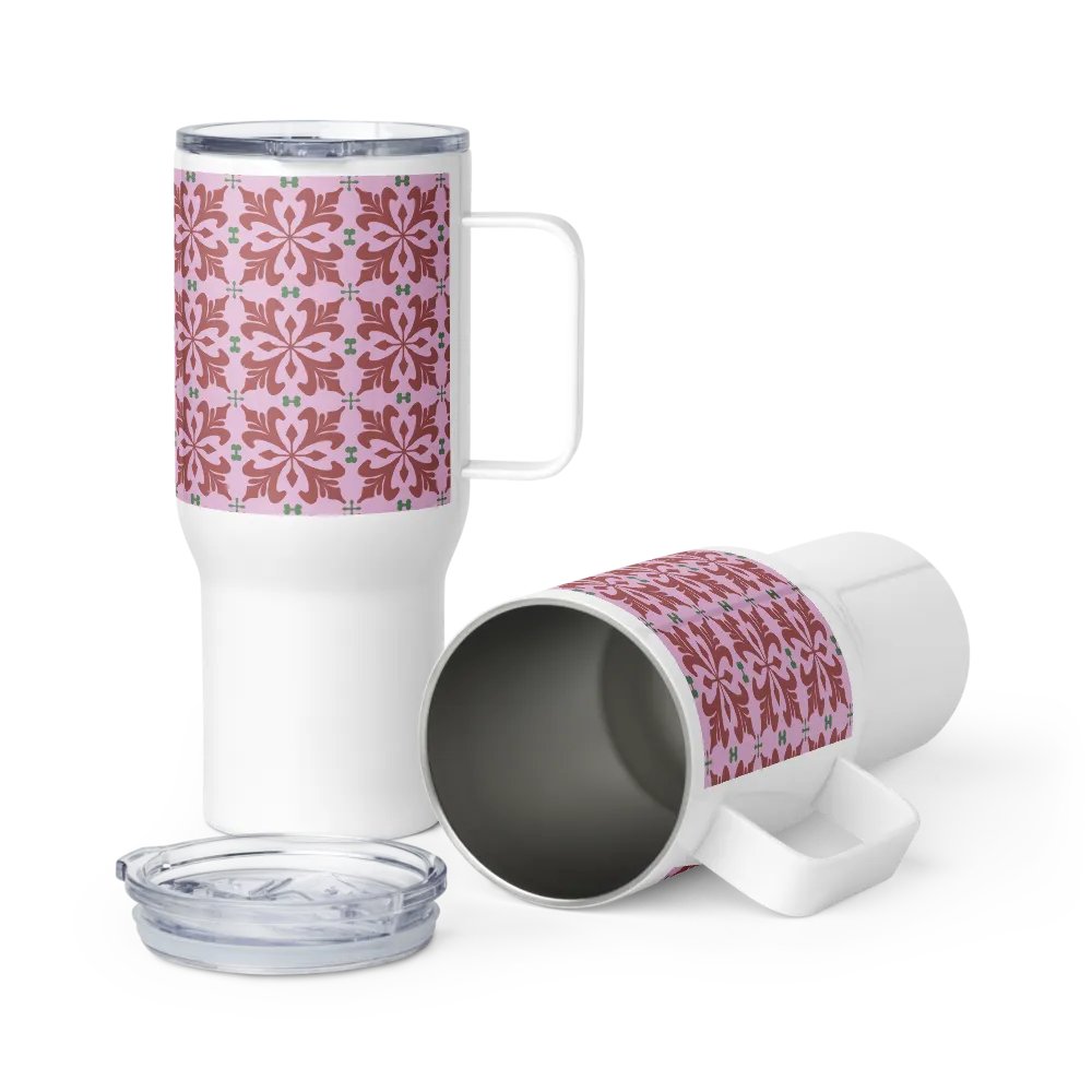 Pink Floral 25 oz Travel Mug product image (2)
