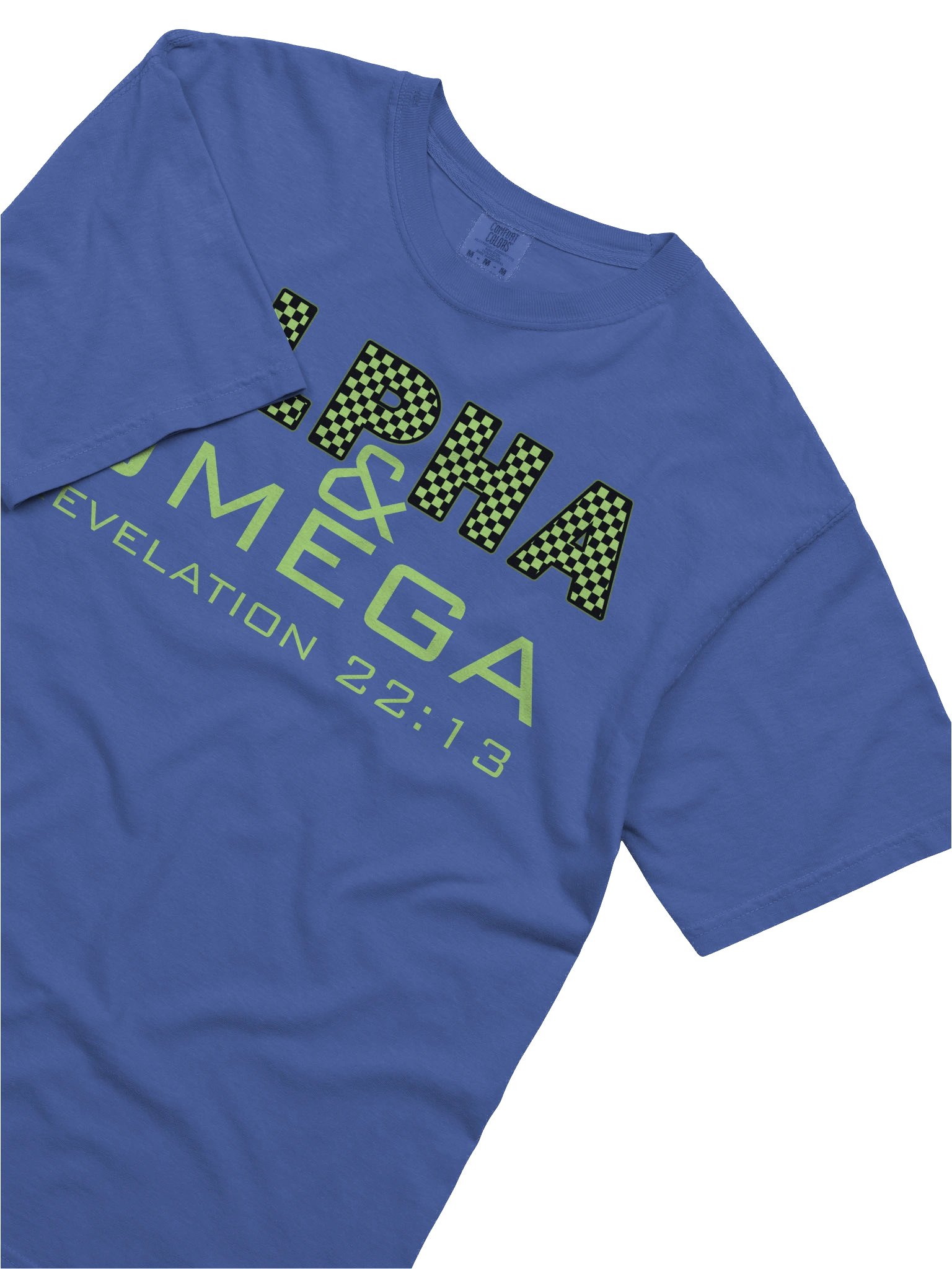 Alpha & Omega Christian Comfort Colors T-Shirt | Jesus Christ Faith Tee | Inspirational Bible Verse Shirt for Believers product image (4)