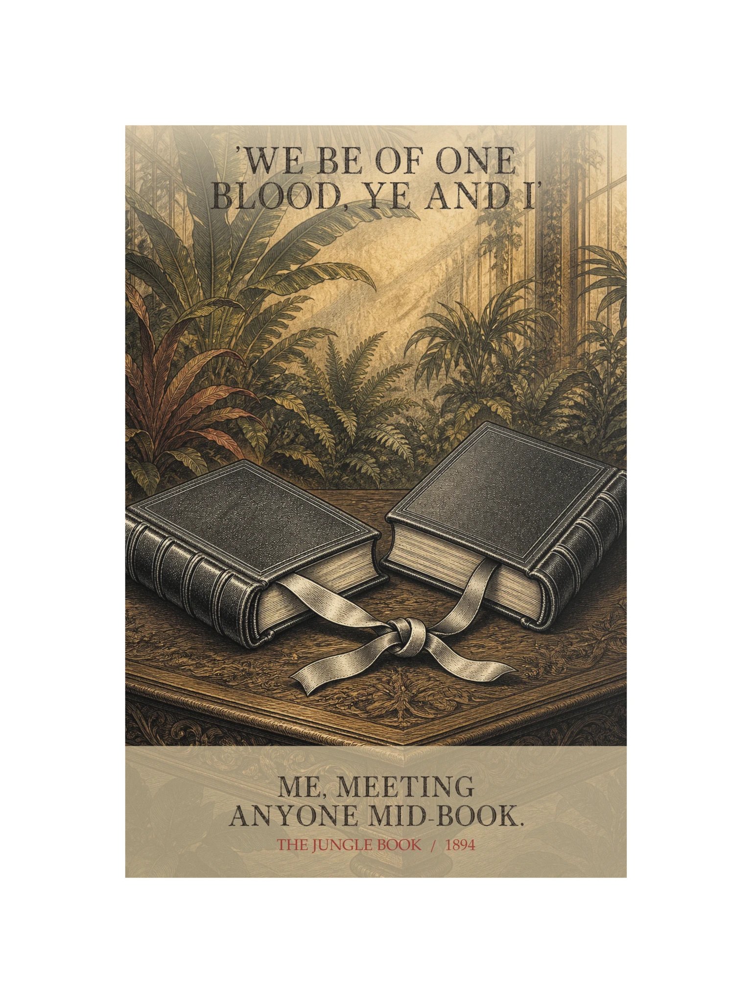 We Be One Blood Ye Me Meeting -- The Jungle Book Art Print product image (12)
