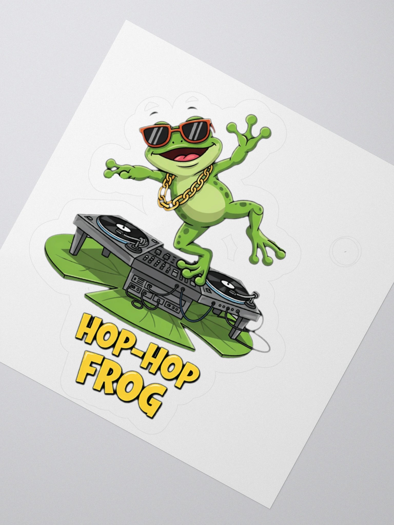 Funky Frog DJ Vinyl Stickers product image (3)