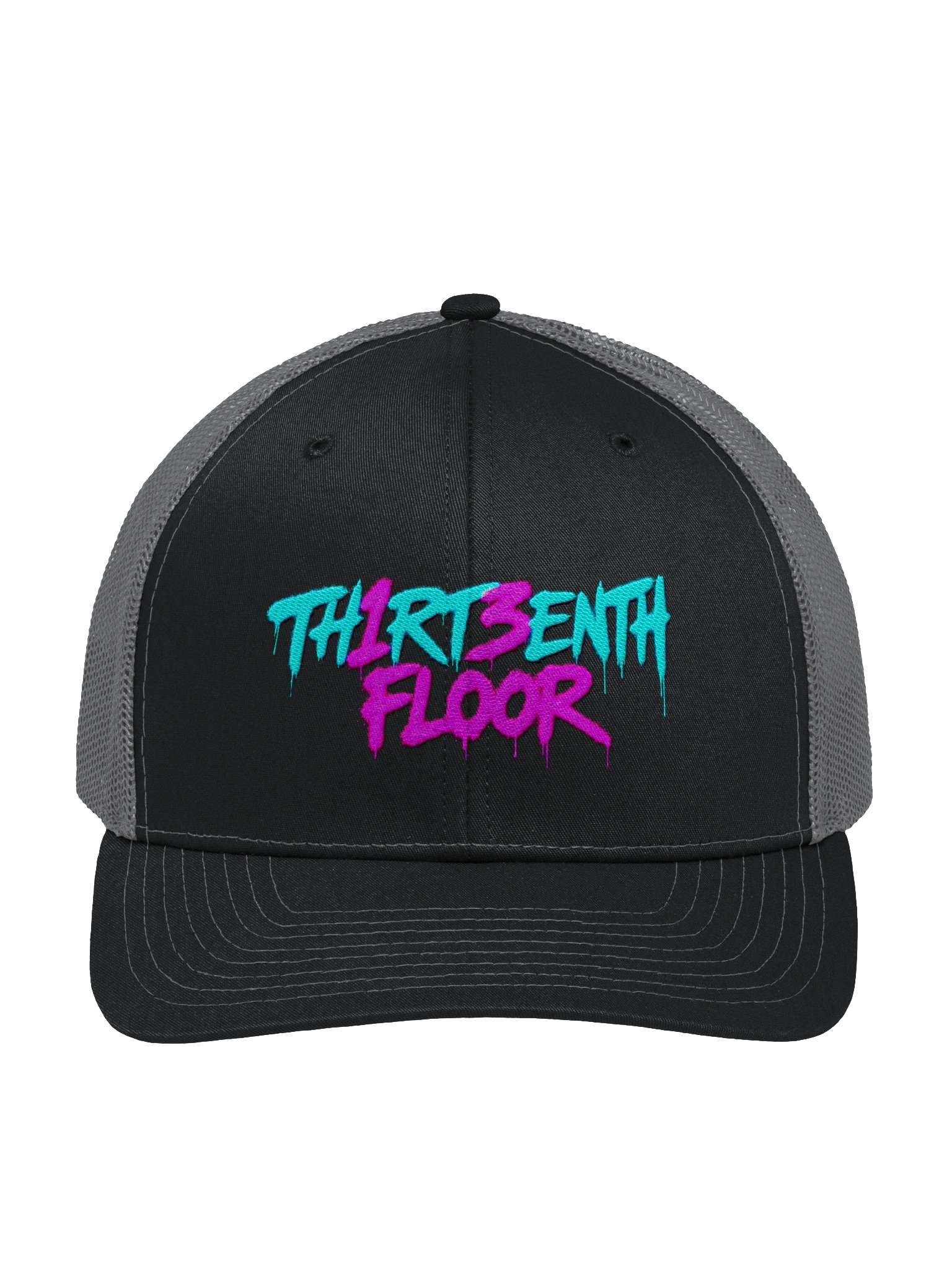 TH1RT3ENTH FLOOR Neon Graffiti Trucker Hat product image (1)