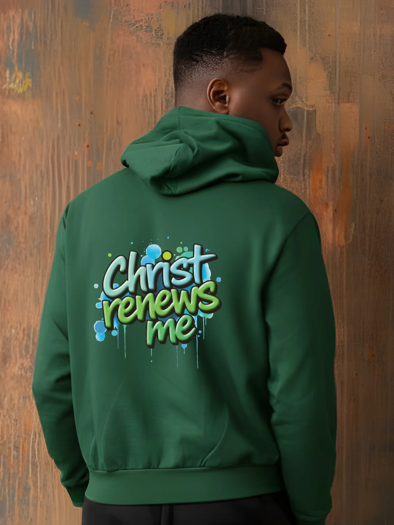 Christ Renews Me Premium Graffiti Hoodie product image (1)