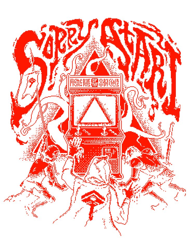 slightly less METAL ARCADE TEE product image (2)