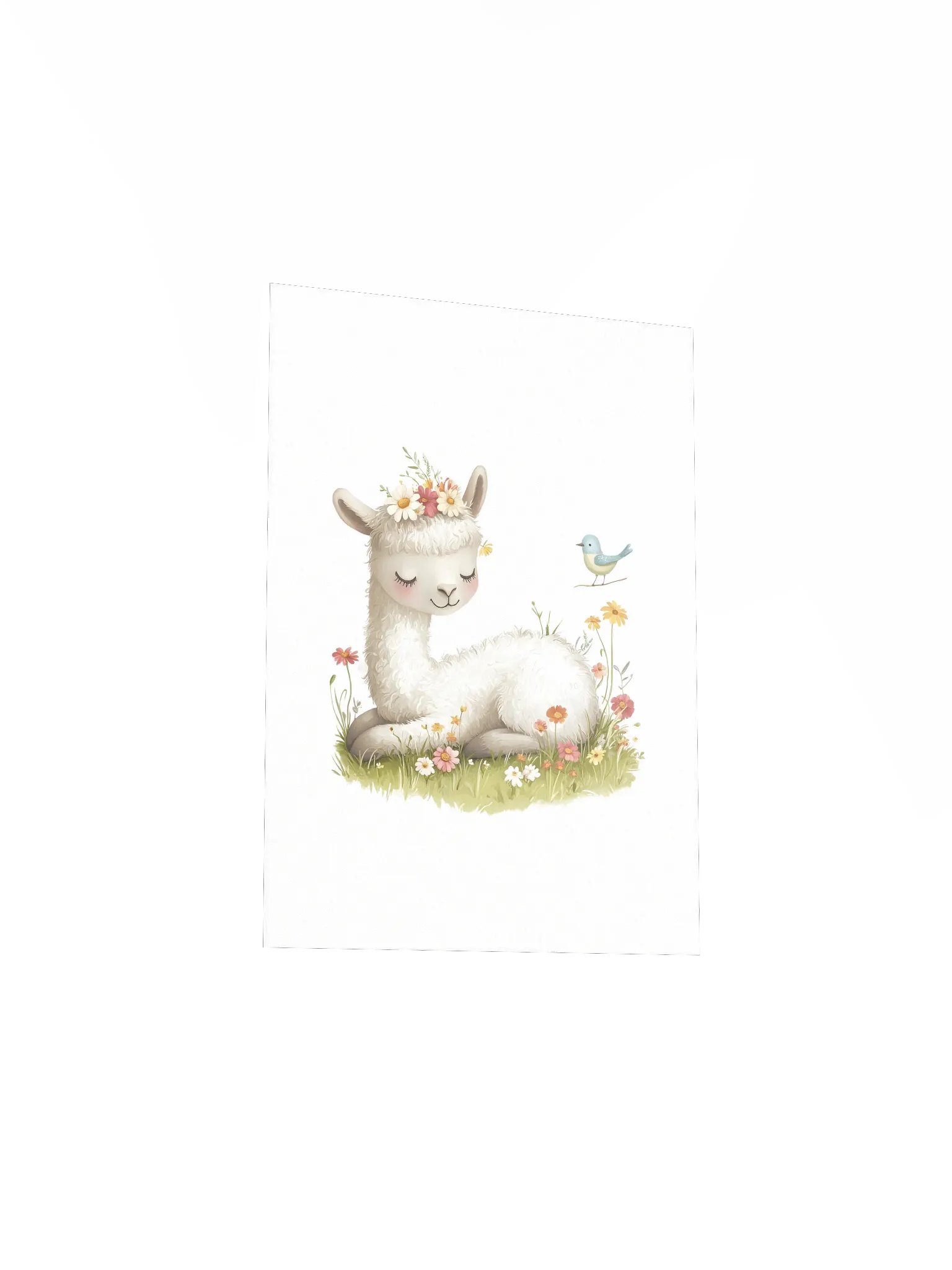 Sleeping Llama Farmhouse Nursery Print product image (4)