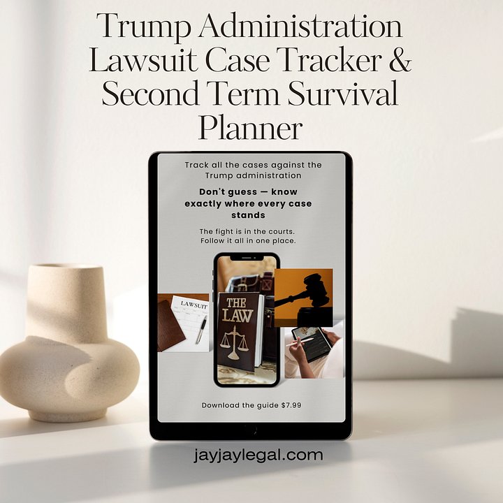 Trump Administration Case Tracker and Second Term Survival Planner product image (2)
