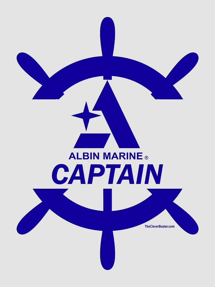 Albin Captain - T-Shirt - Light Shirt w/Blue Logo product image (2)