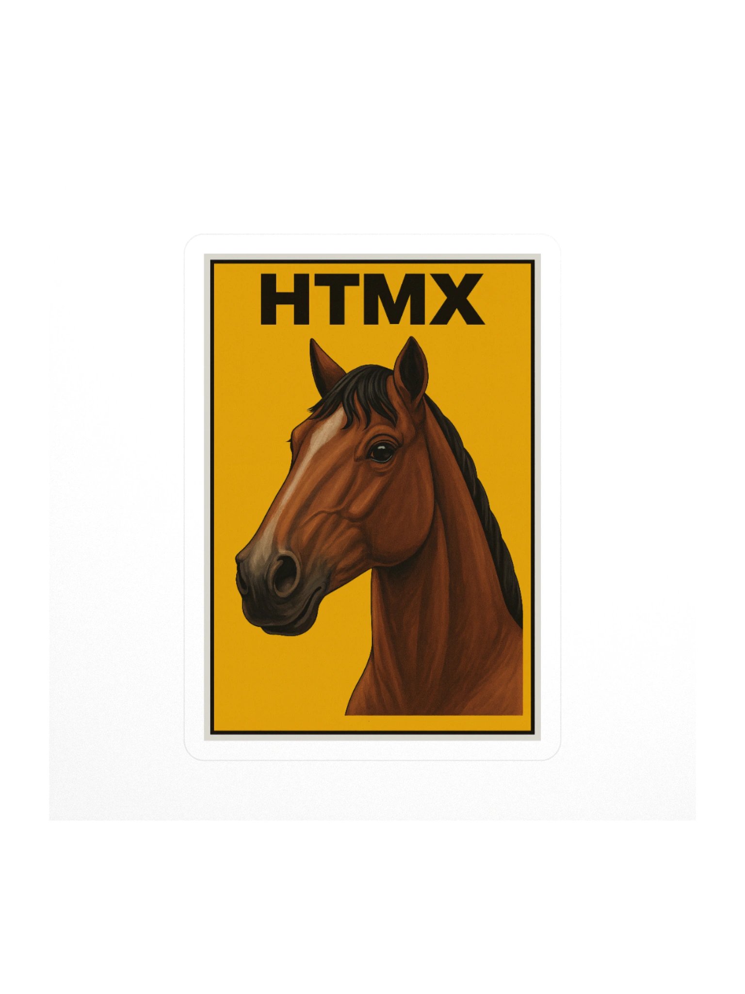 yellow horse htmx retro product image (2)