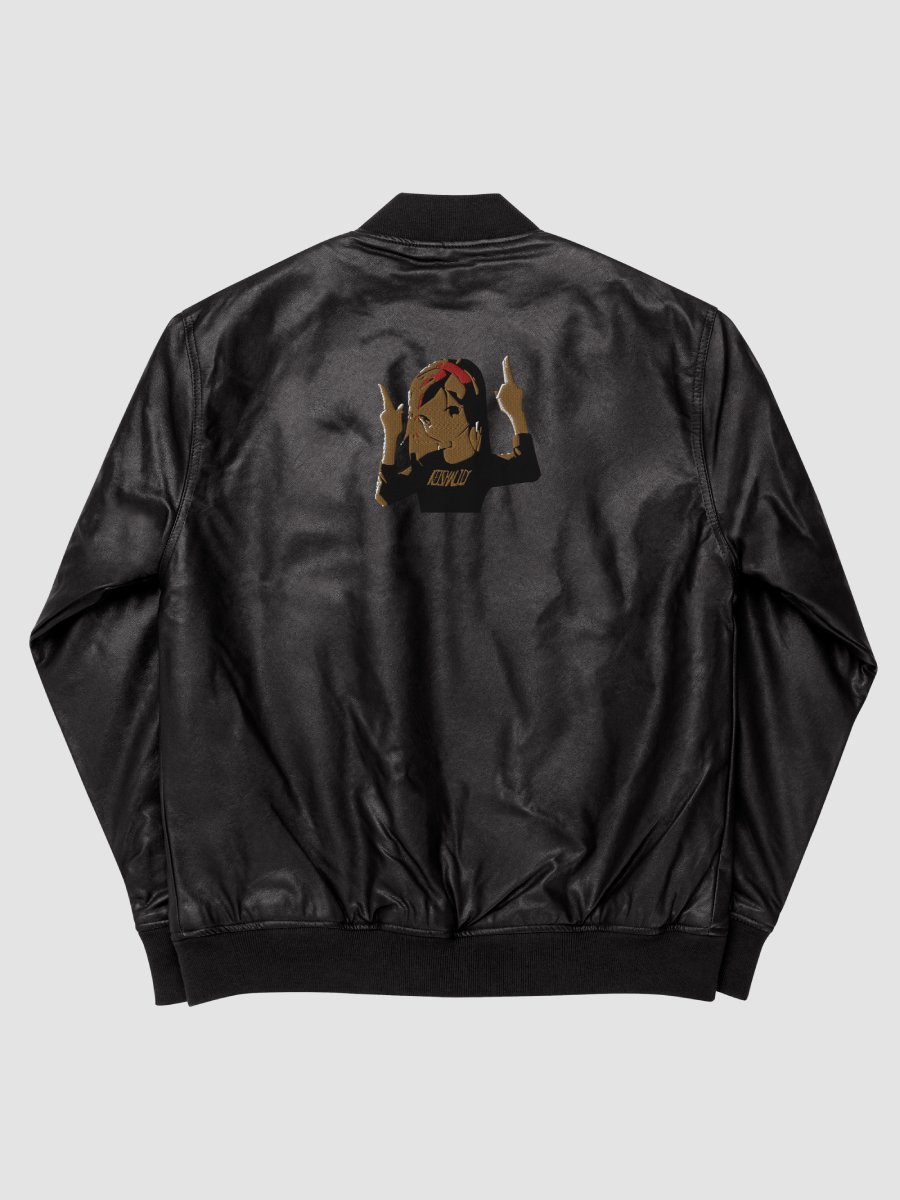 Keisha Out ~ Threadfast Apparel Faux Leather Bomber Jacket product image (4)