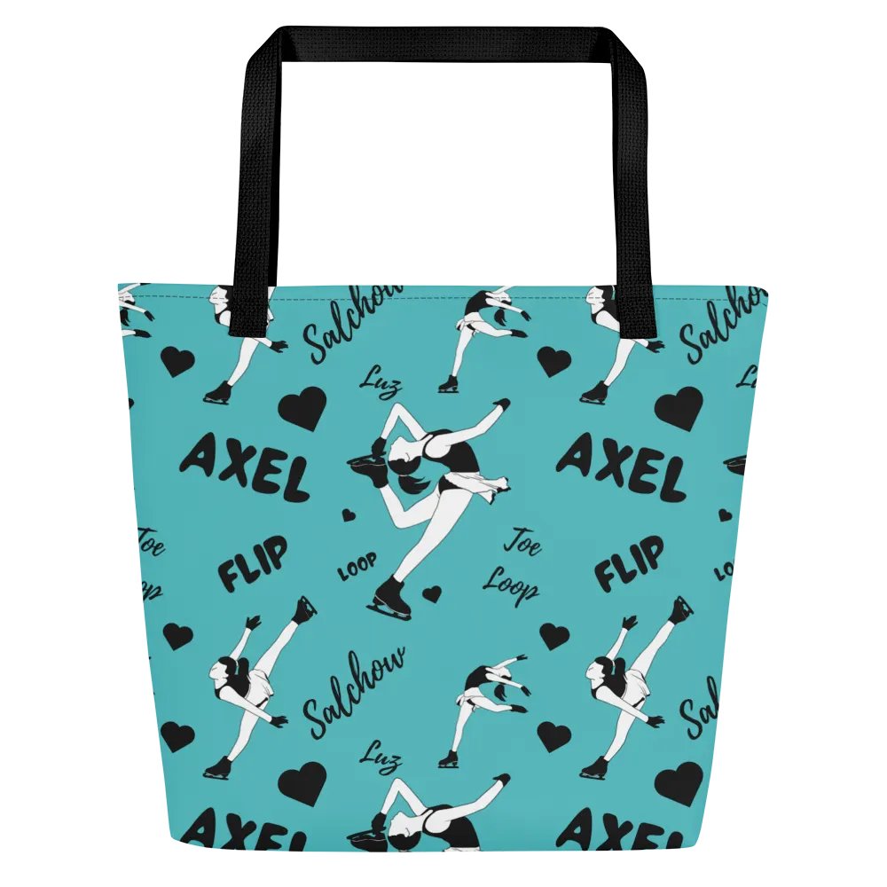 Ice skating Print Tote bag - Light Blue product image (1)