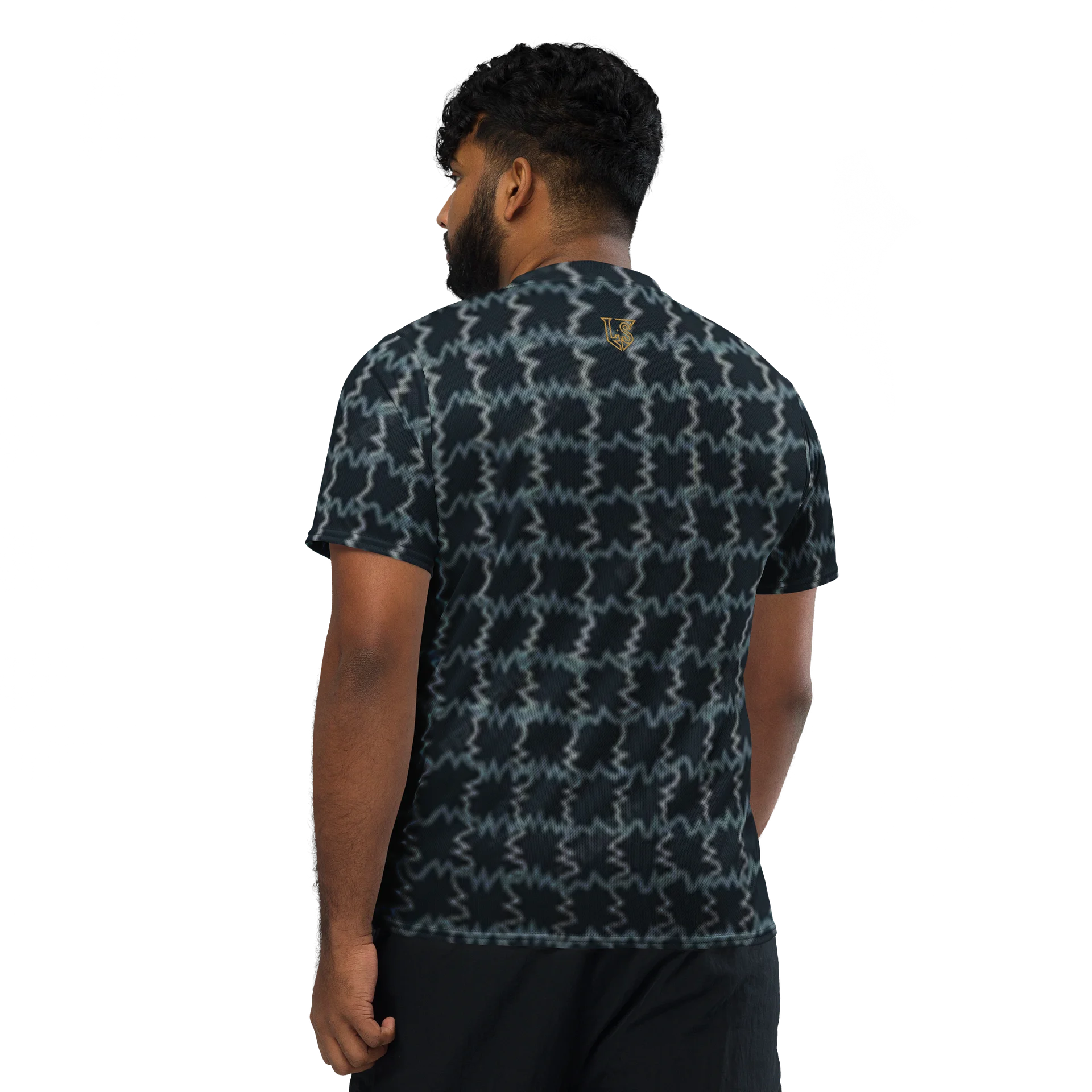 Lafate Store Designer Full Print Shirt Blue Multicolor product image (2)