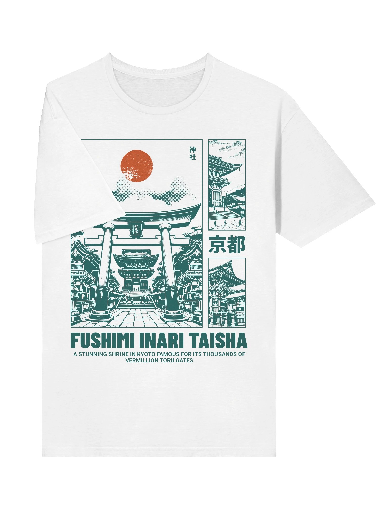 Fushimi Inari Taisha Vermilion Gates T-Shirt - Gildan Softstyle product image (3)