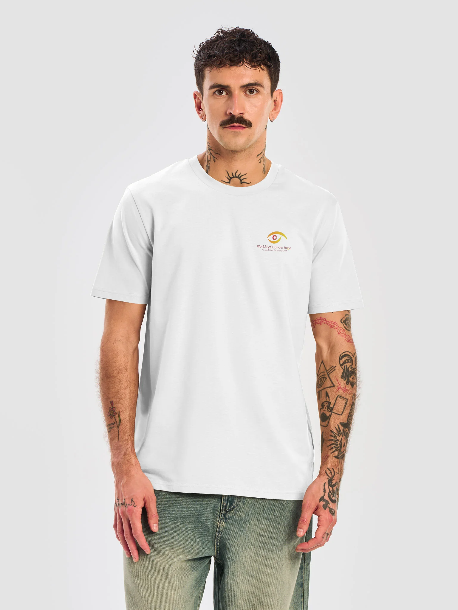 Red WE C Hope Logo - Men's Organic T-Shirt product image (5)