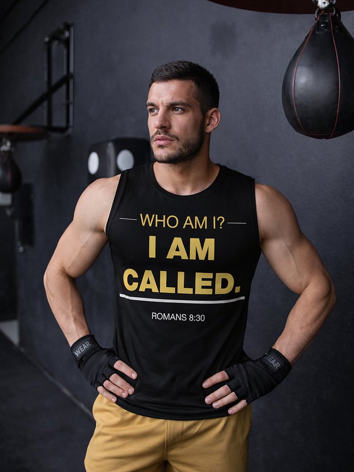 WHO AM I? I AM CALLED BLACK MUSCLE TEE (04/06) product image (1)