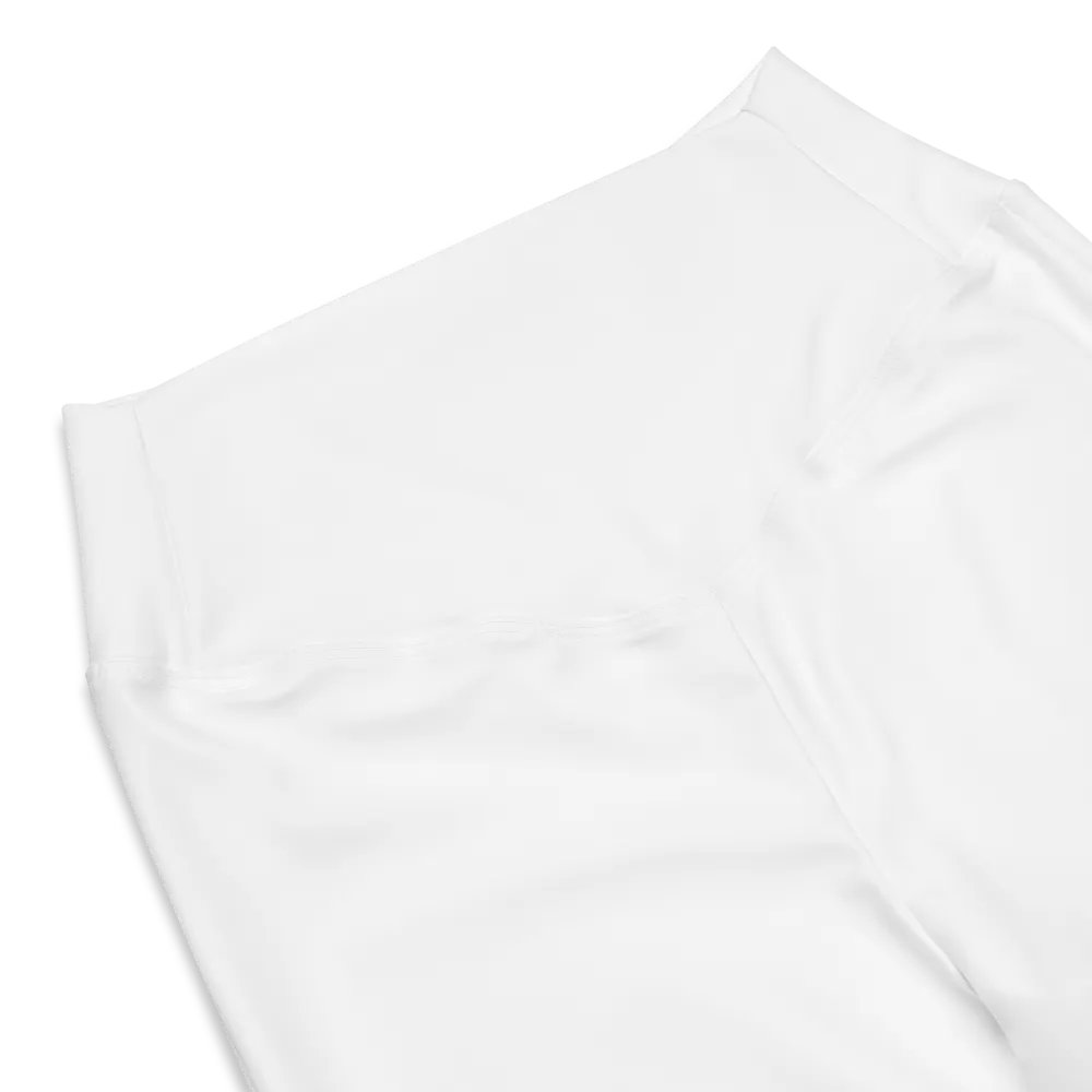 Astro Women's High-Waisted Flare Leggings with Smartphone Pocket and UPF 50+ - White product image (7)