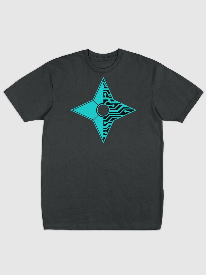 Cyan Cyber Shuriken Heavy Tee product image (1)