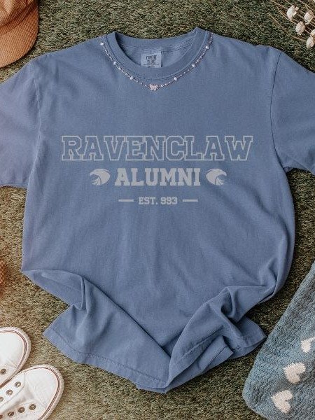 Ravenclaw Wit Alumni Vintage Collegiate Style Shirt product image (2)