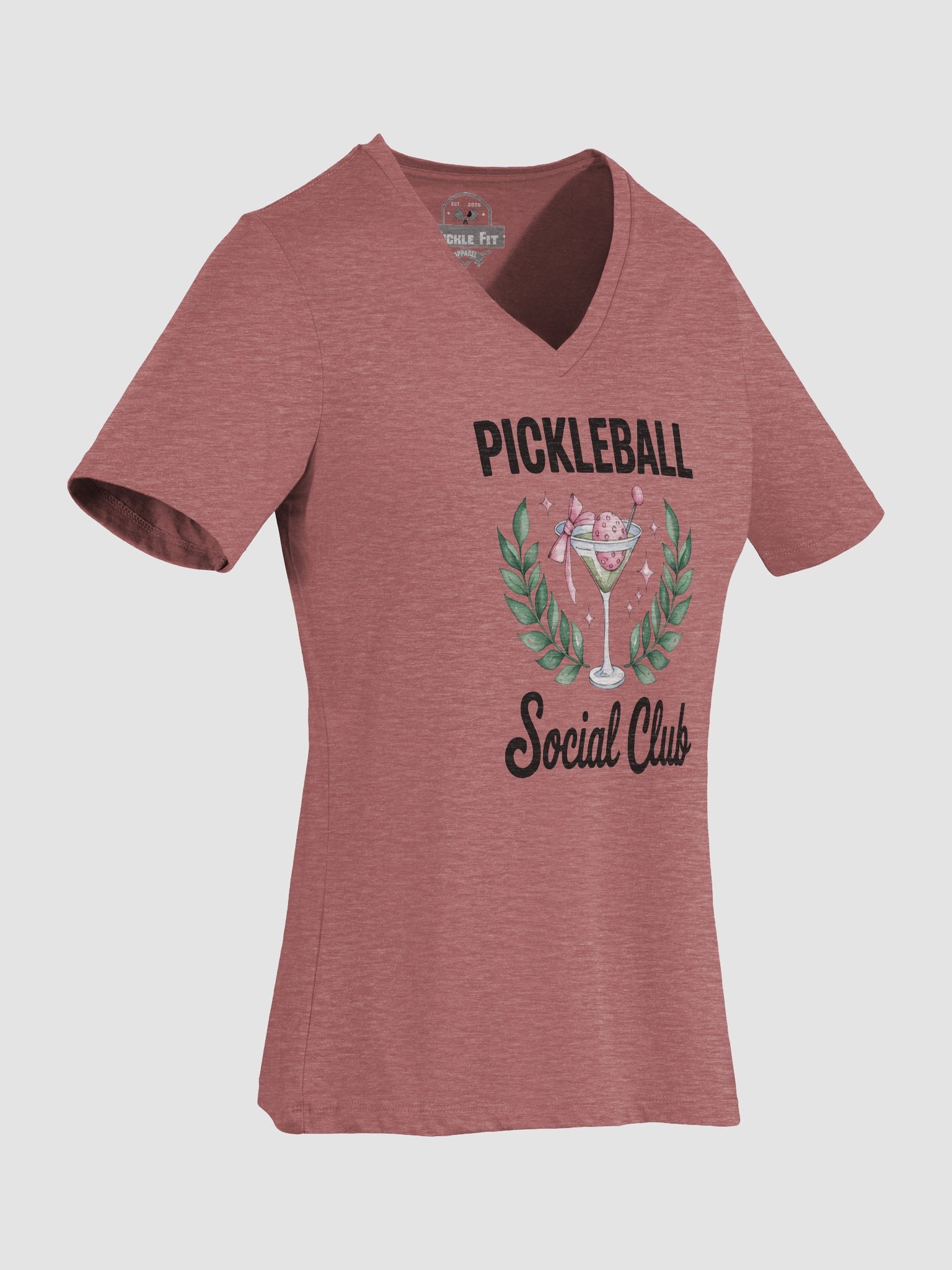 Pickle Ball Martini Women's V-Neck Tee product image (33)