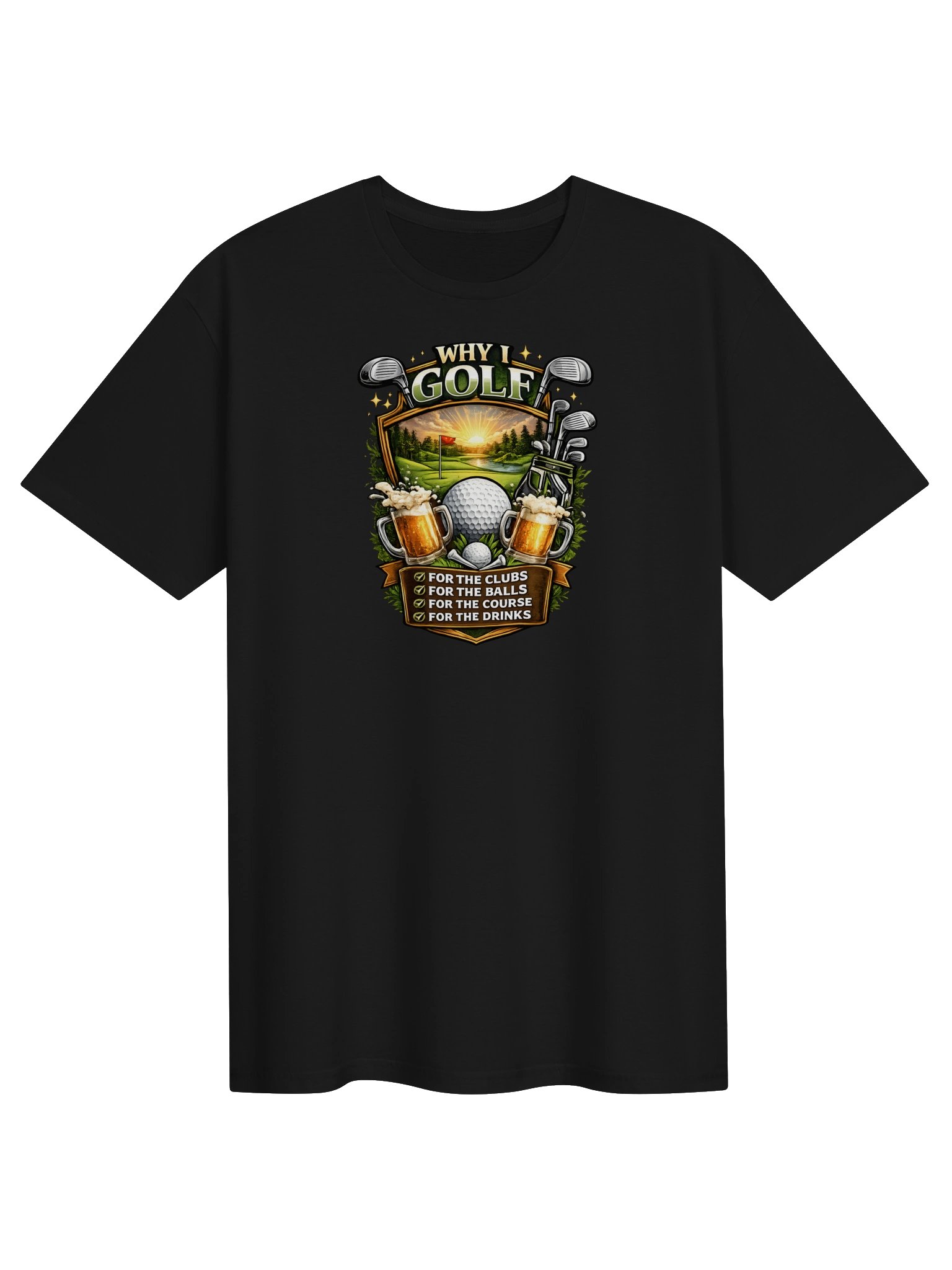 Why I Golf Funny Golf Tee product image (1)