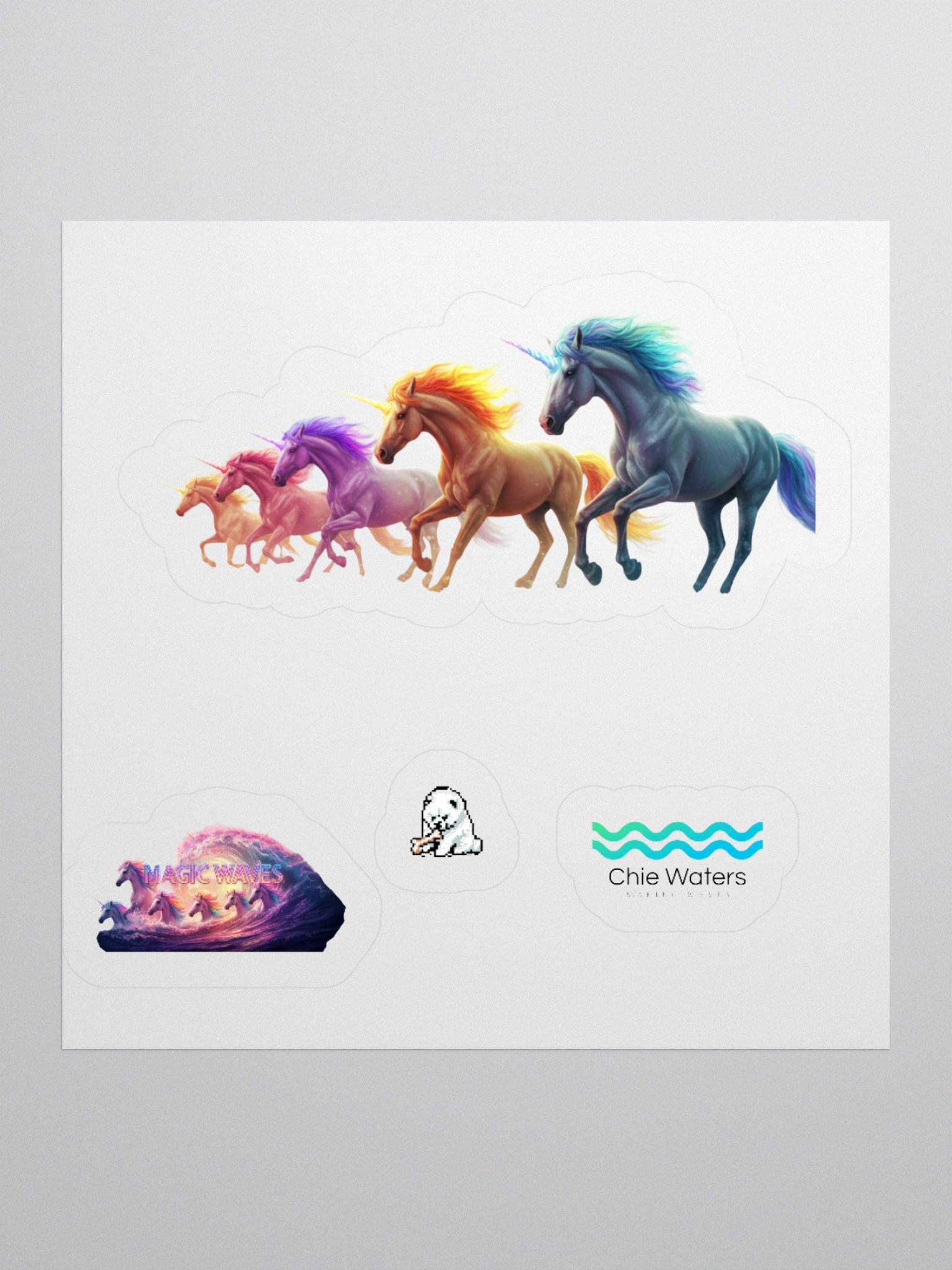 Fantastical Unicorns Kiss Cut Sticker Set product image (2)