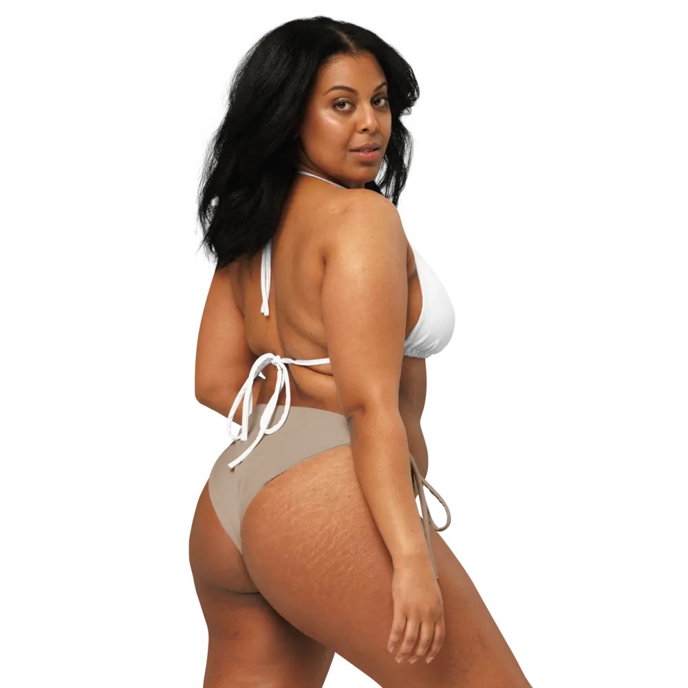 Zenith All-Over Print Recycled Padded String Bikini Top - Eco-Friendly White, Sizes 2XS-6XL product image (8)
