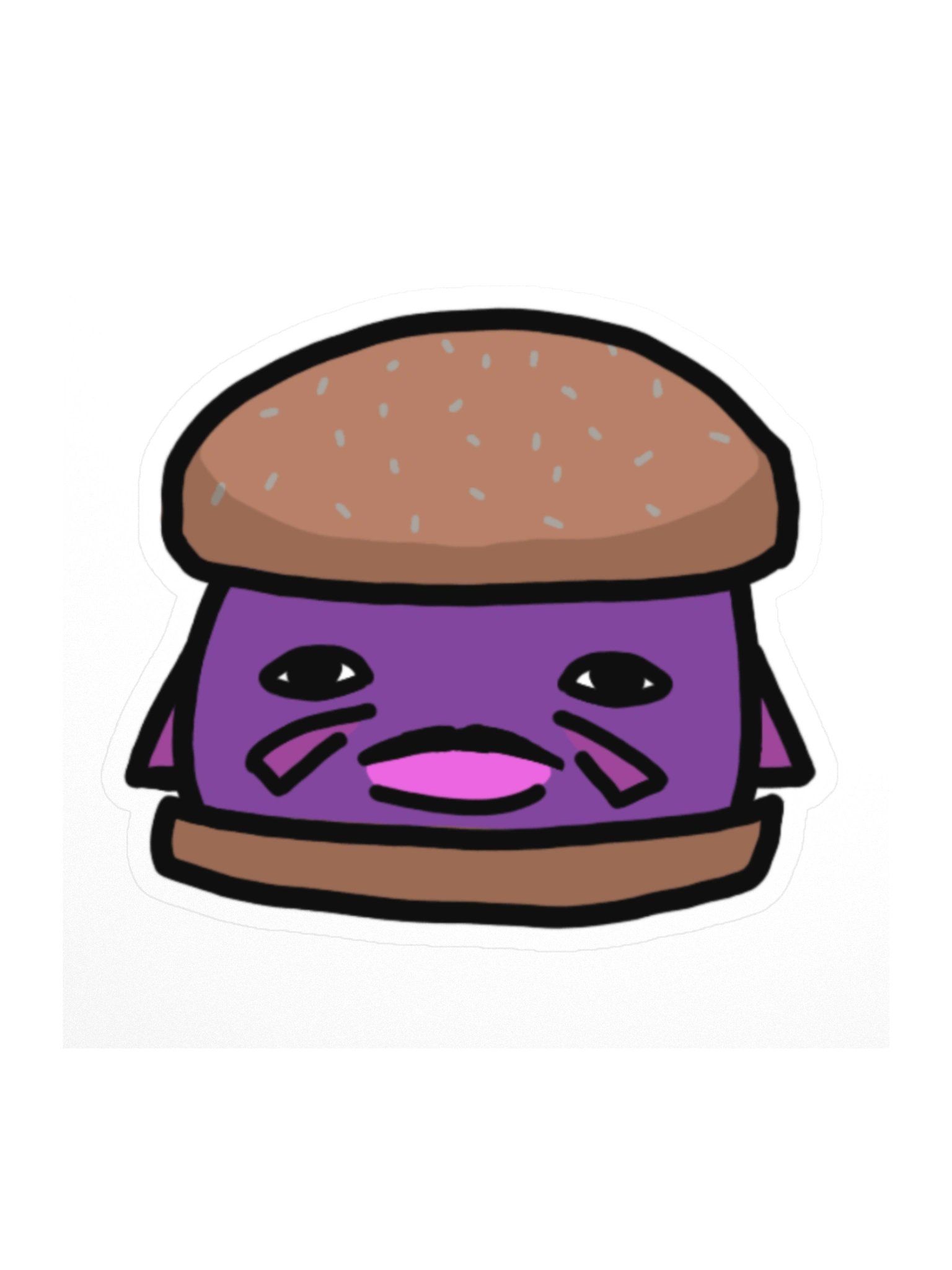 charburger kiss cut sticker product image (1)