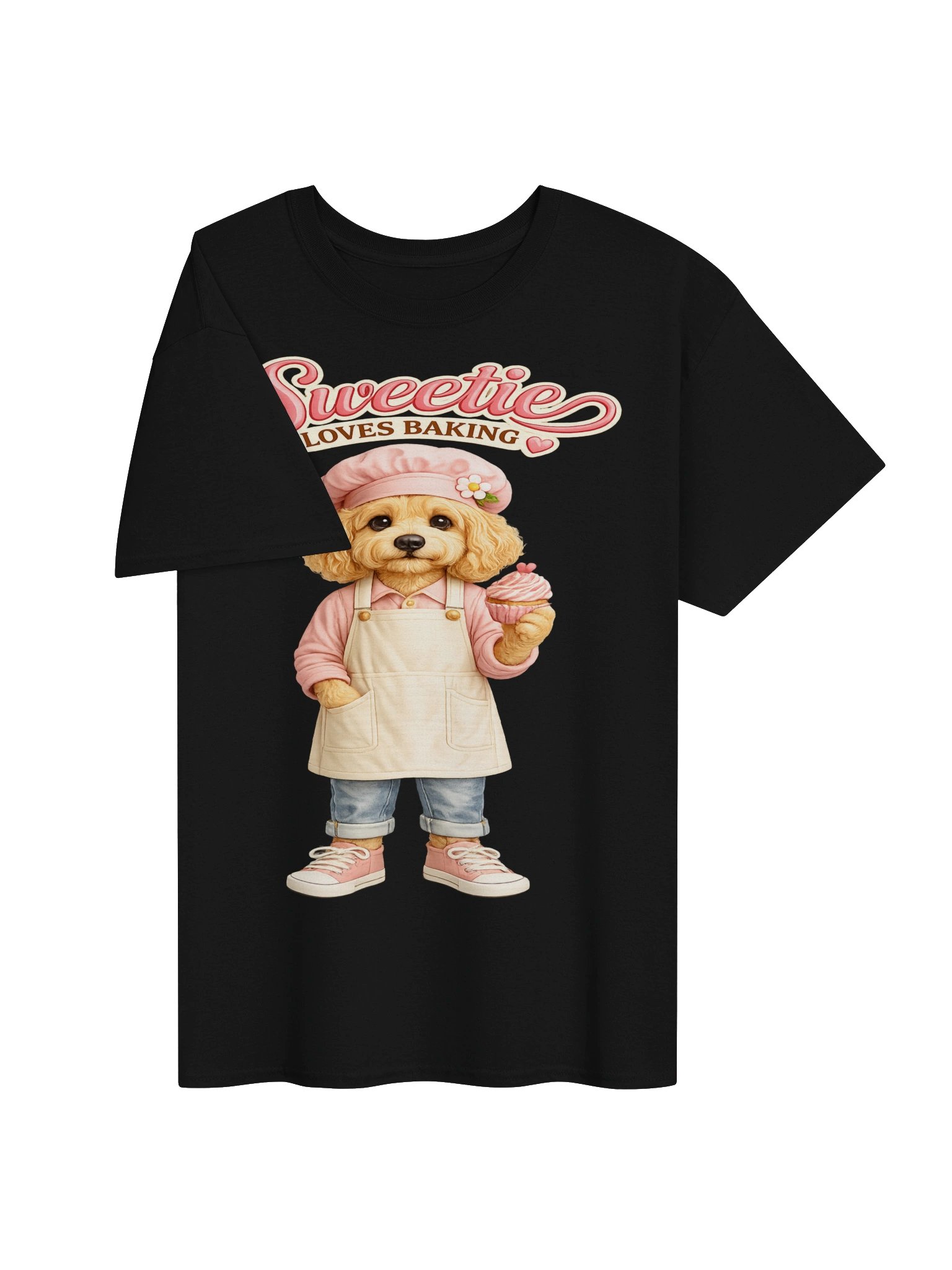 Sweetie Loves Baking Dog Adult Tee product image (3)