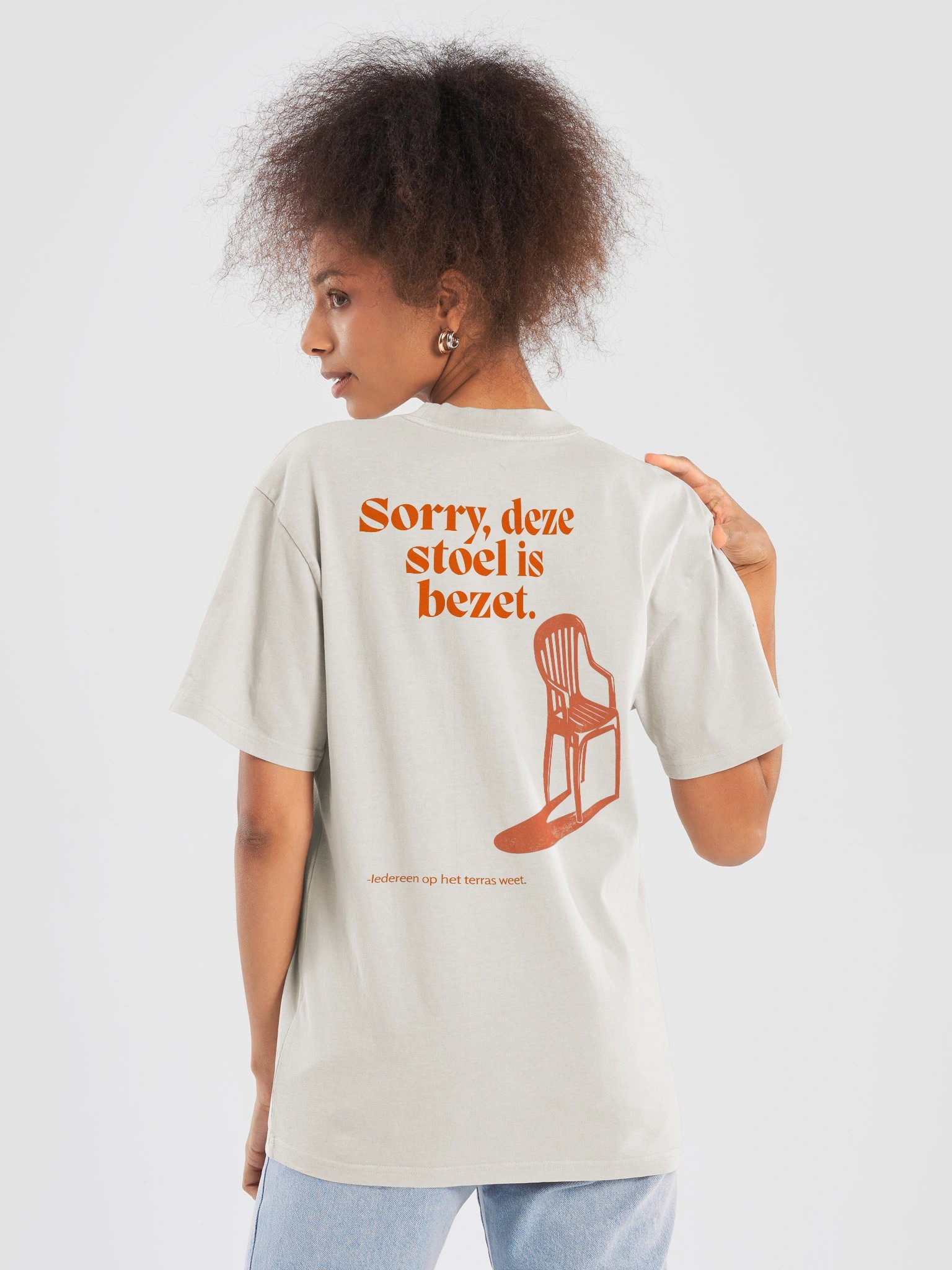 Sorry, deze stoel is bezet Premium Oversized Faded T-Shirt Women product image (6)